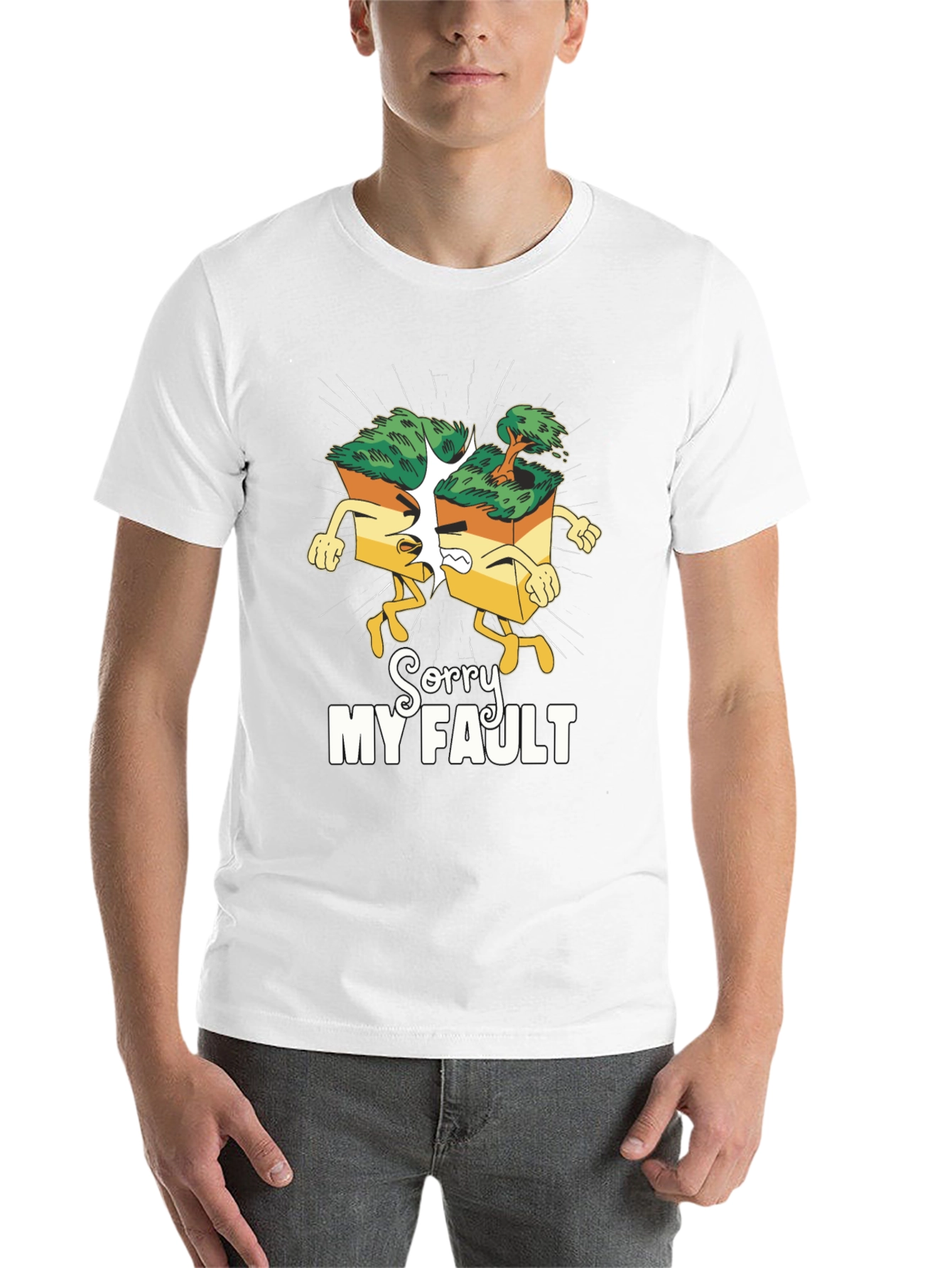 Black Sorry My Fault T-Shirt - Funny Bonsai Tree Design view 14