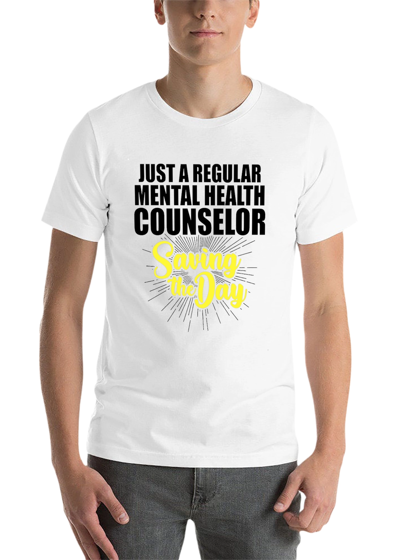Black Mental Health Counselor T-Shirt - Saving the Day view 14