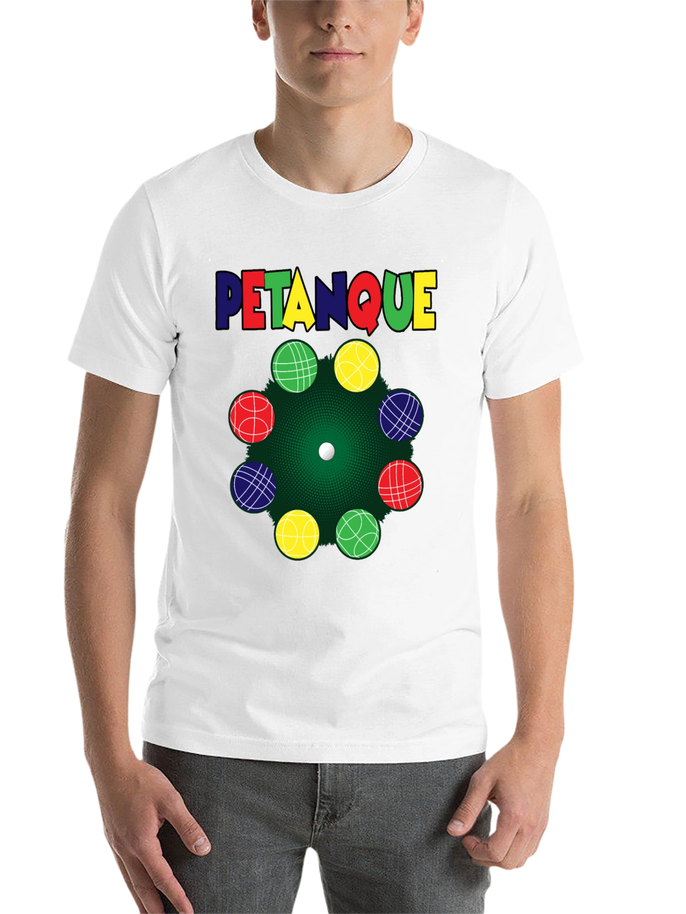 Black Pétanque Graphic T-Shirt view 14