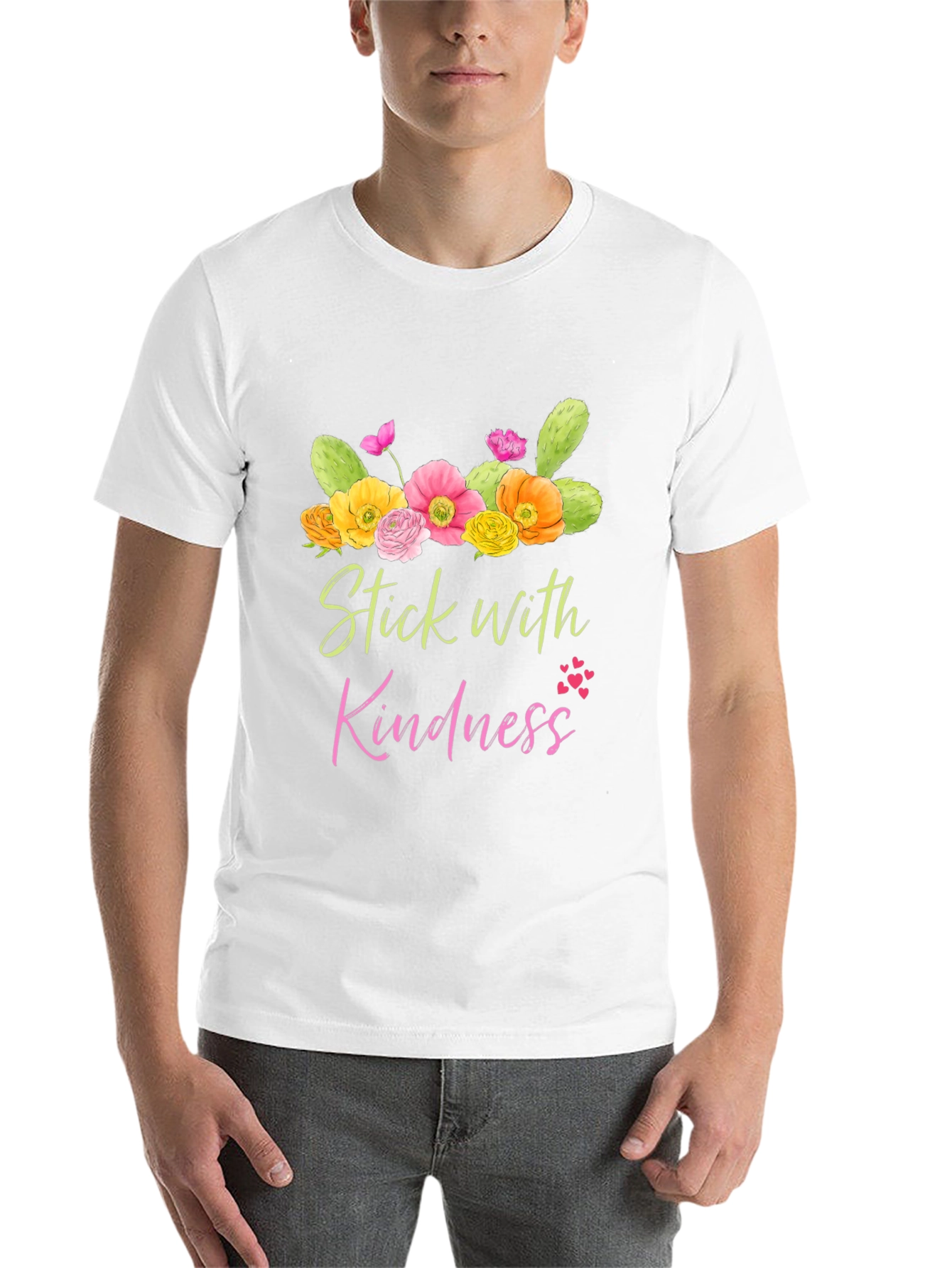 Black Stick with Kindness Graphic Tee view 14
