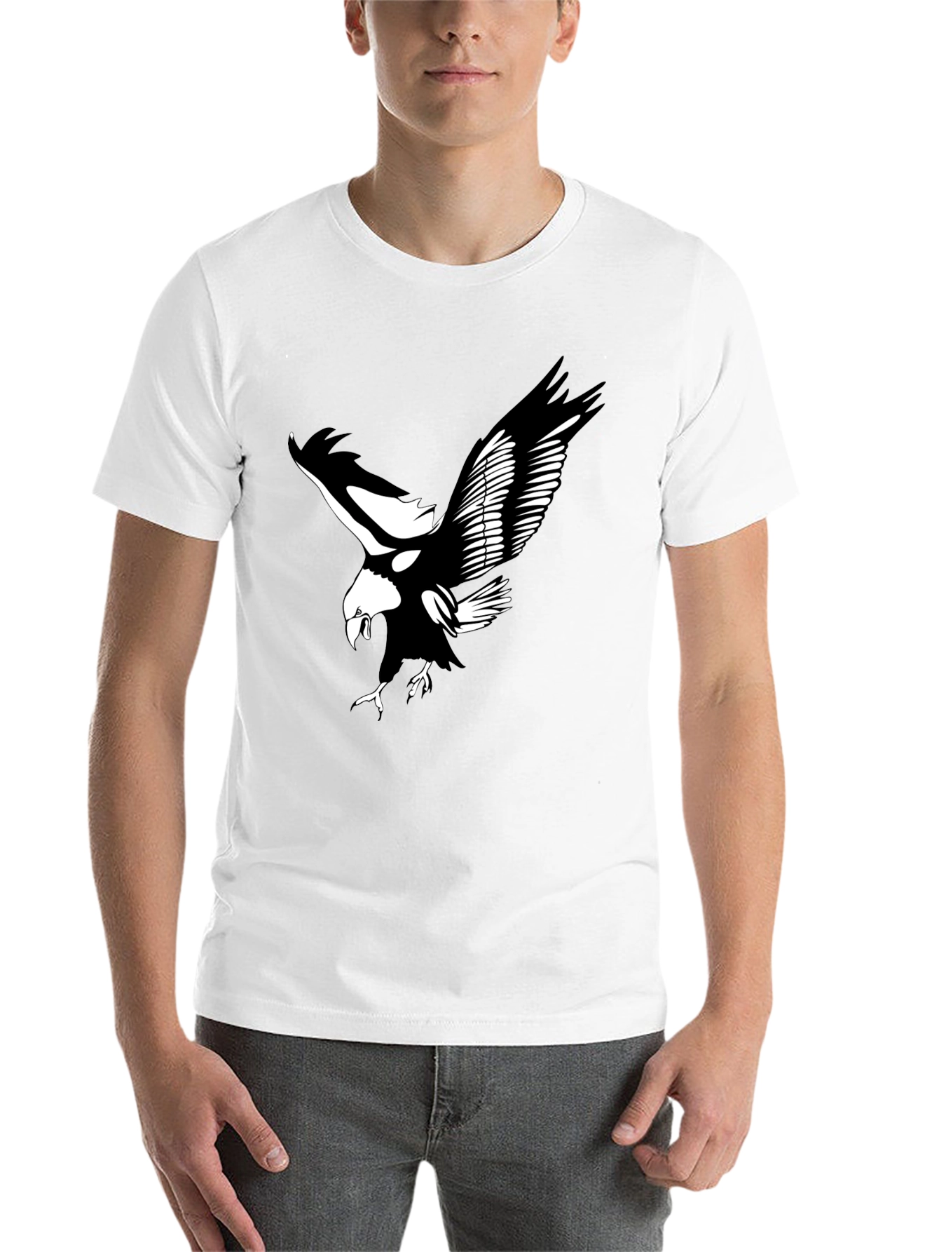 Black Black Eagle Graphic Tee | Bold & Stylish Men's T-Shirt view 14