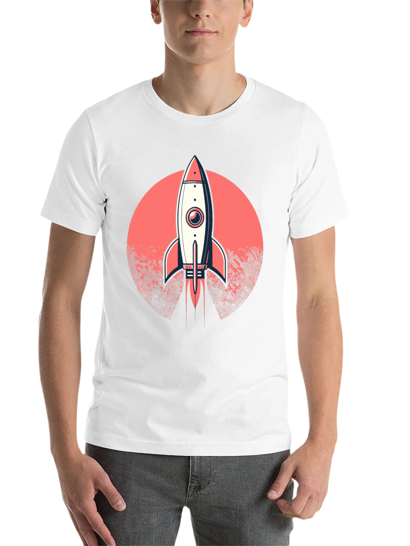 Black Rocket Launch Graphic T-Shirt - Black view 14
