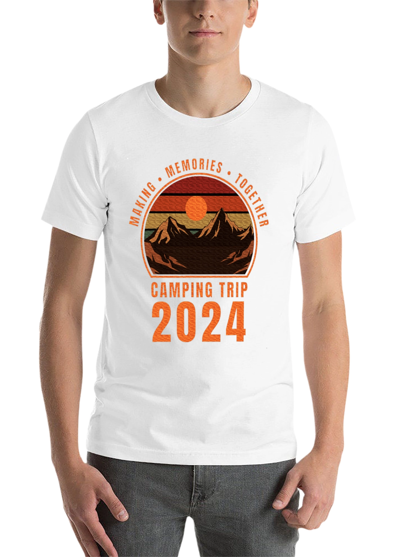 Black Camping Trip 2024 Memories T-Shirt view 14