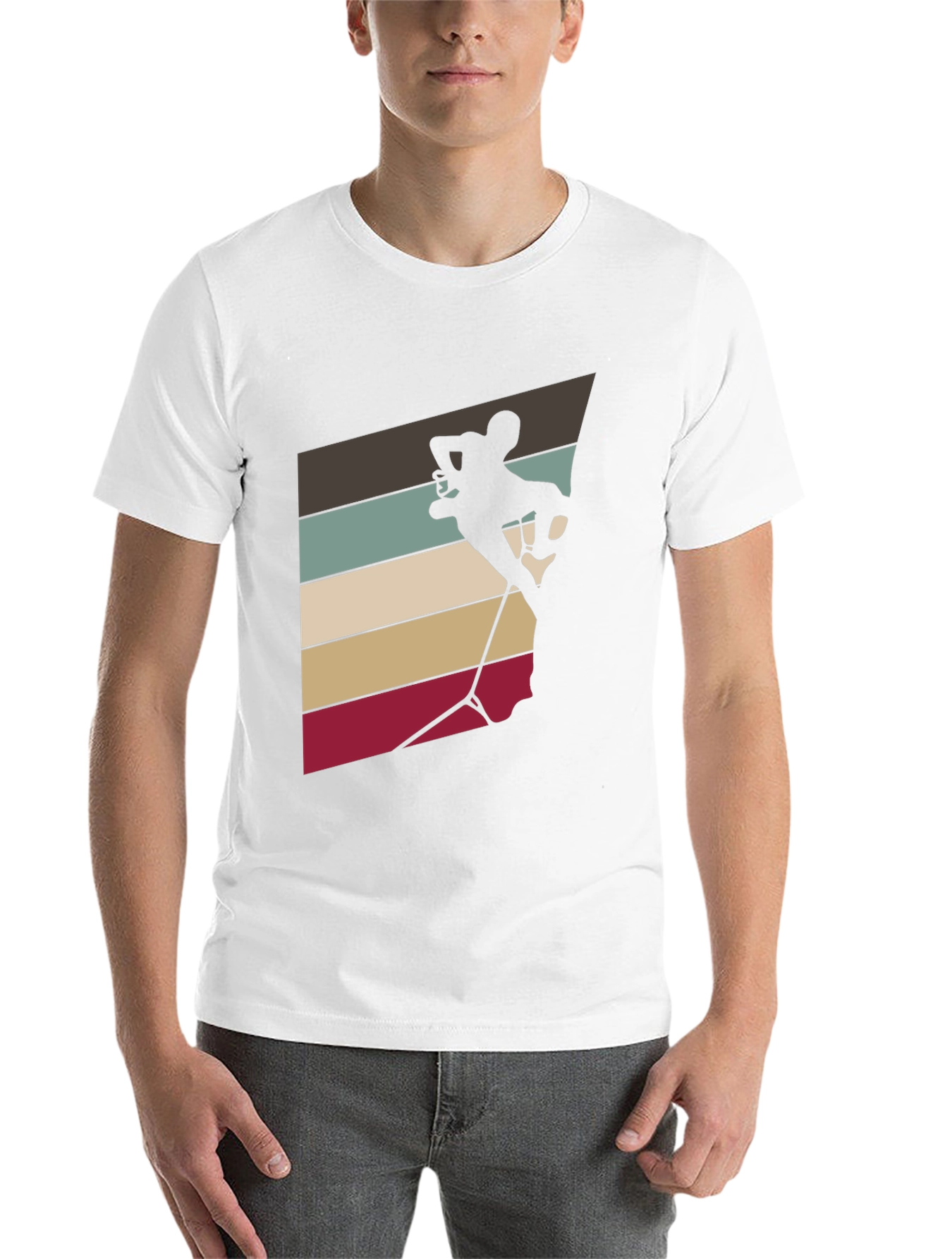 Black Climbing Silhouette Tee - Retro Style view 14