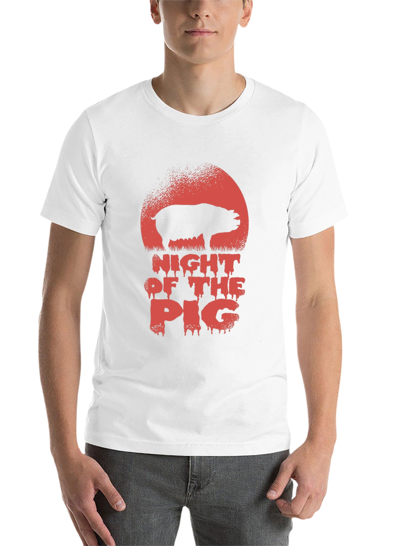 Black Night of the Pig Graphic Tee view 14