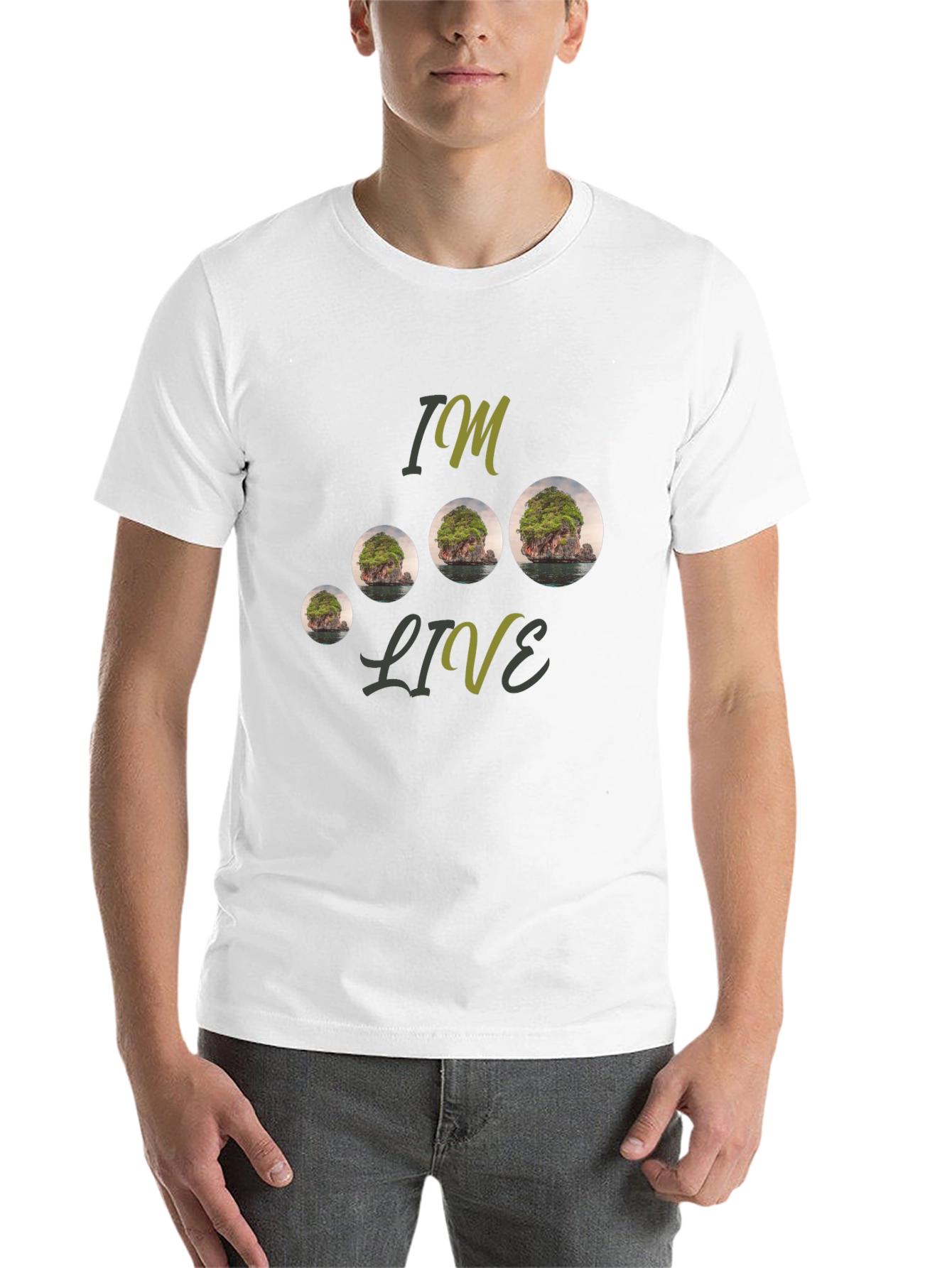 Black Island Landscape Graphic Tee view 14