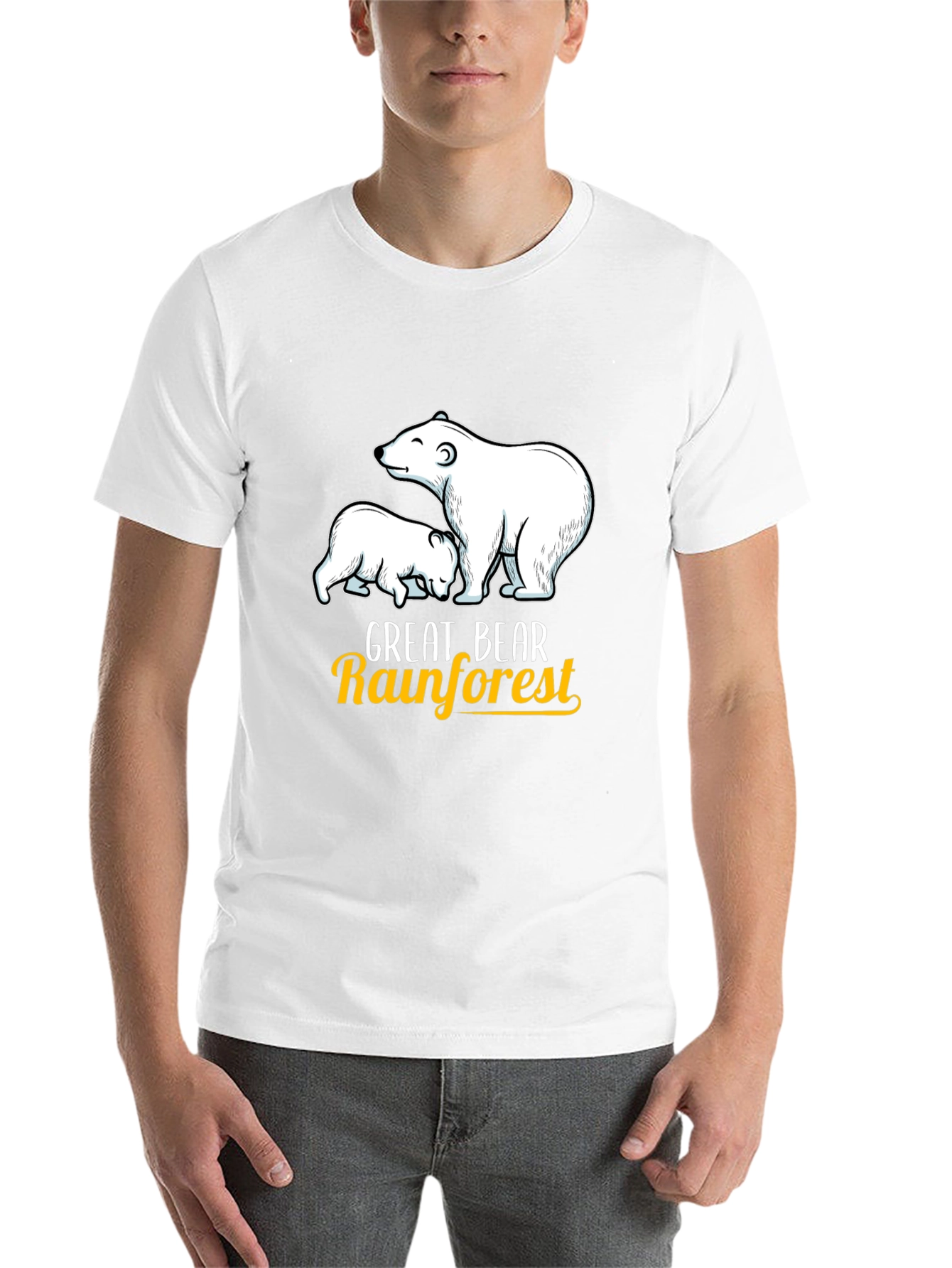Black Great Bear Rainforest T-Shirt view 14