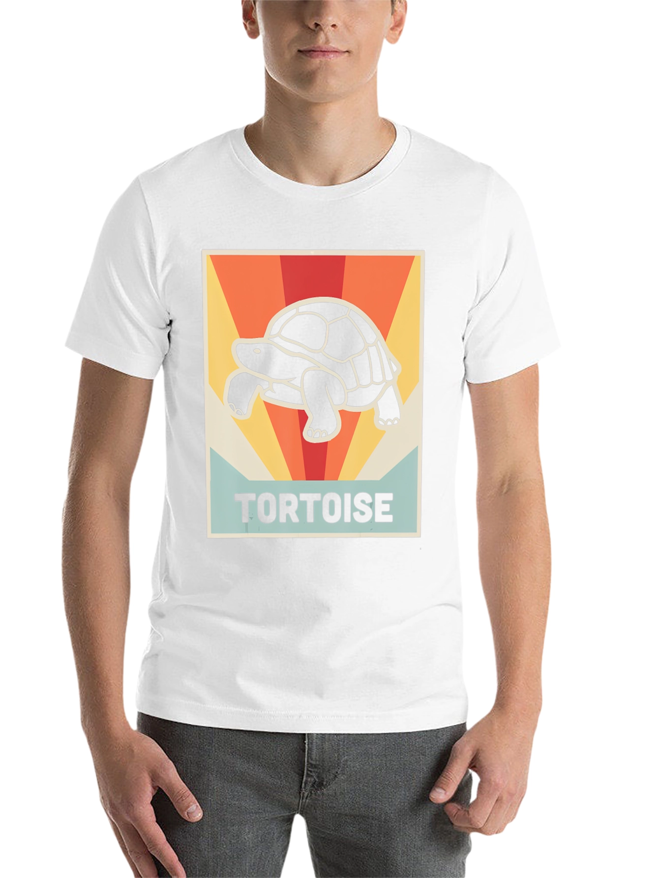 Black Retro Tortoise Graphic Tee - Vintage Style Shirt view 14