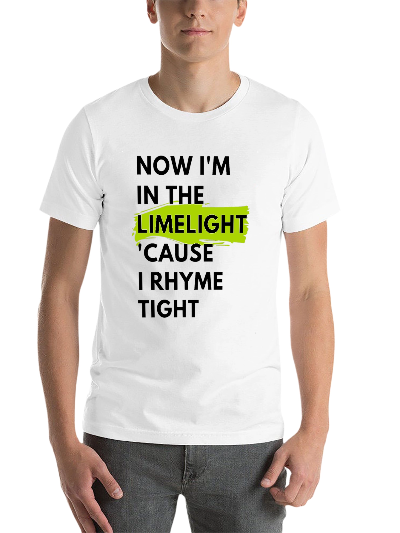 Black LimeLight Rhyme Tight Black T-Shirt view 14
