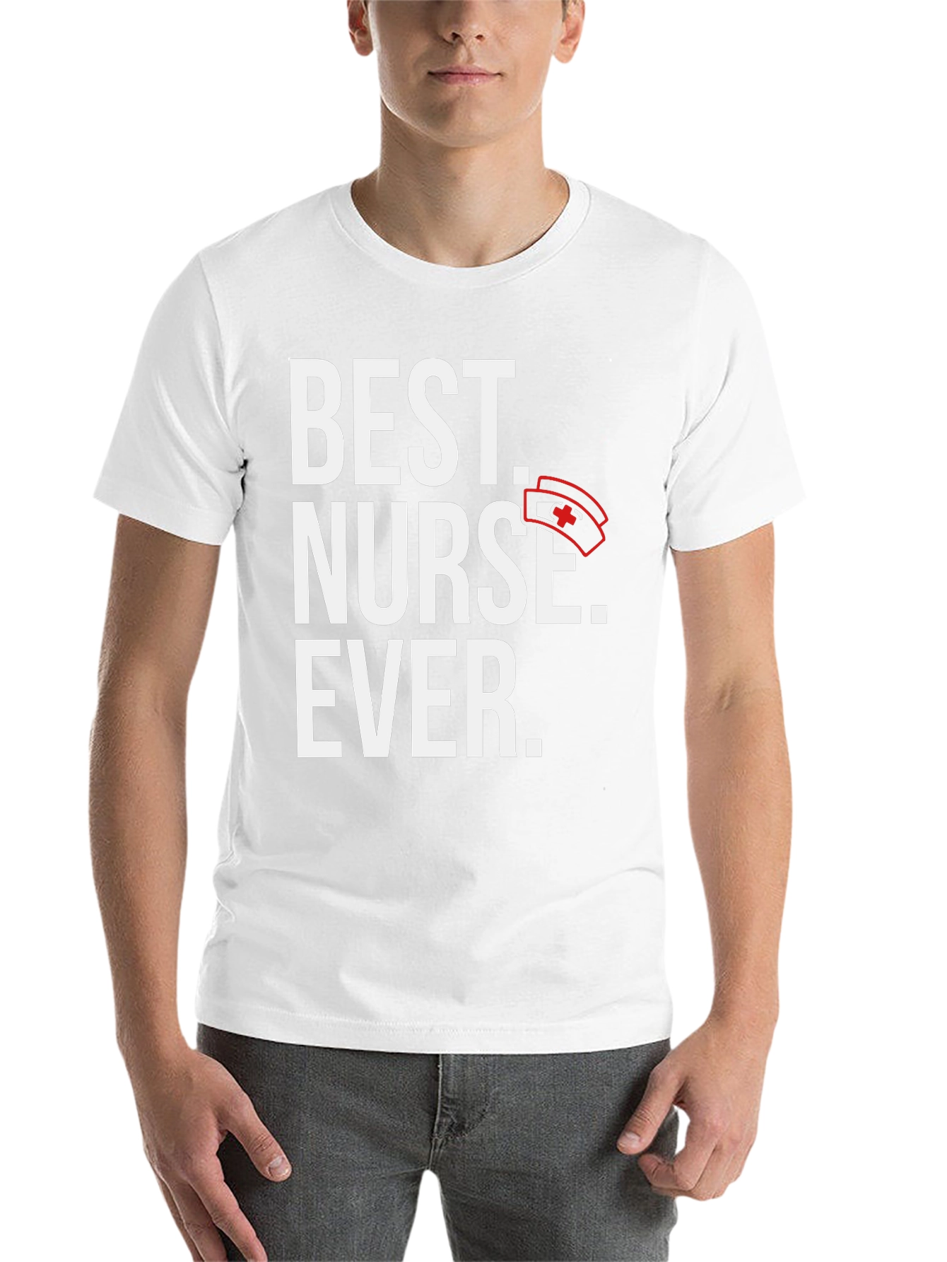 Black Best Nurse Ever Graphic T-Shirt view 14