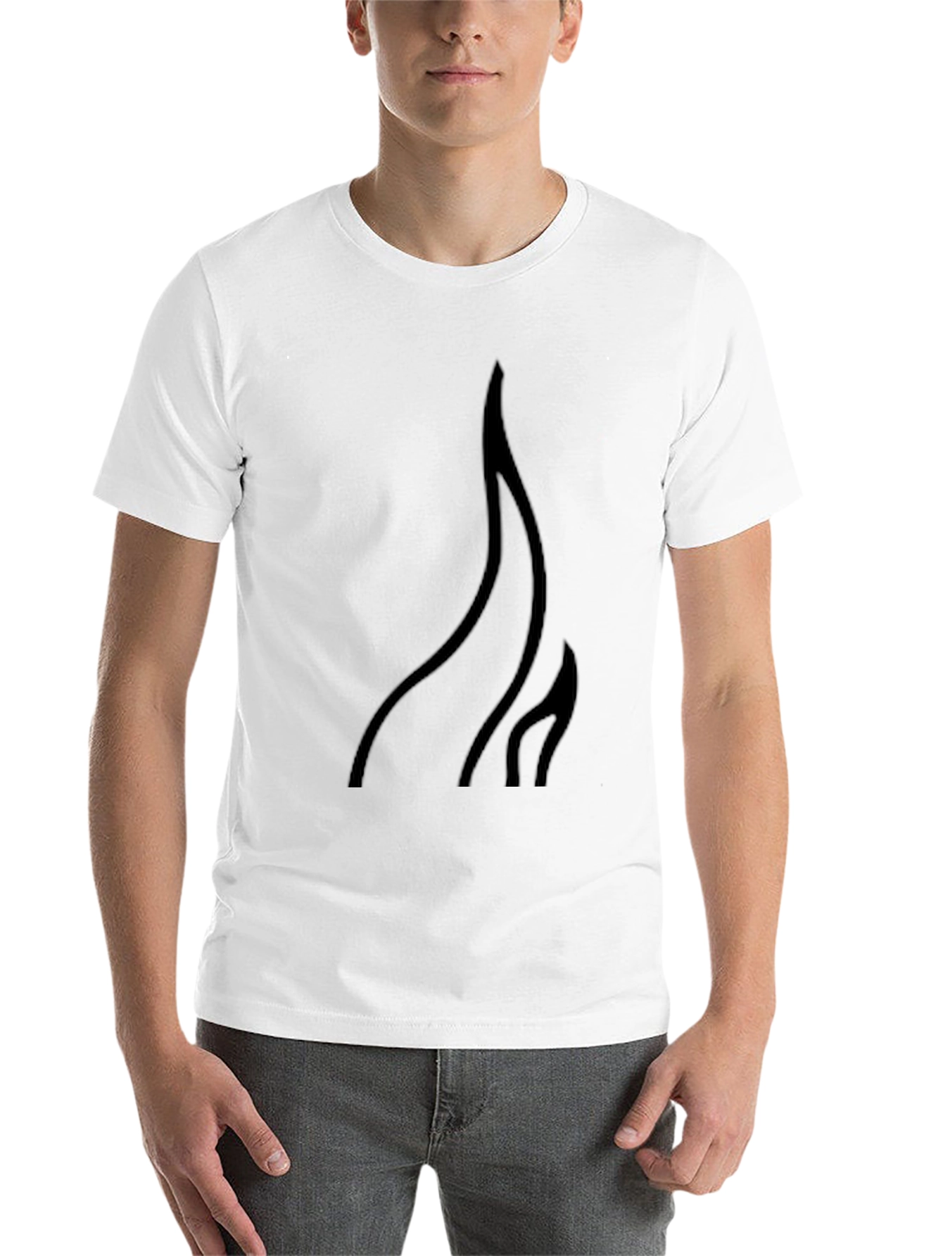 Black Flame Graphic Black T-Shirt - Stylish Casual Wear view 14