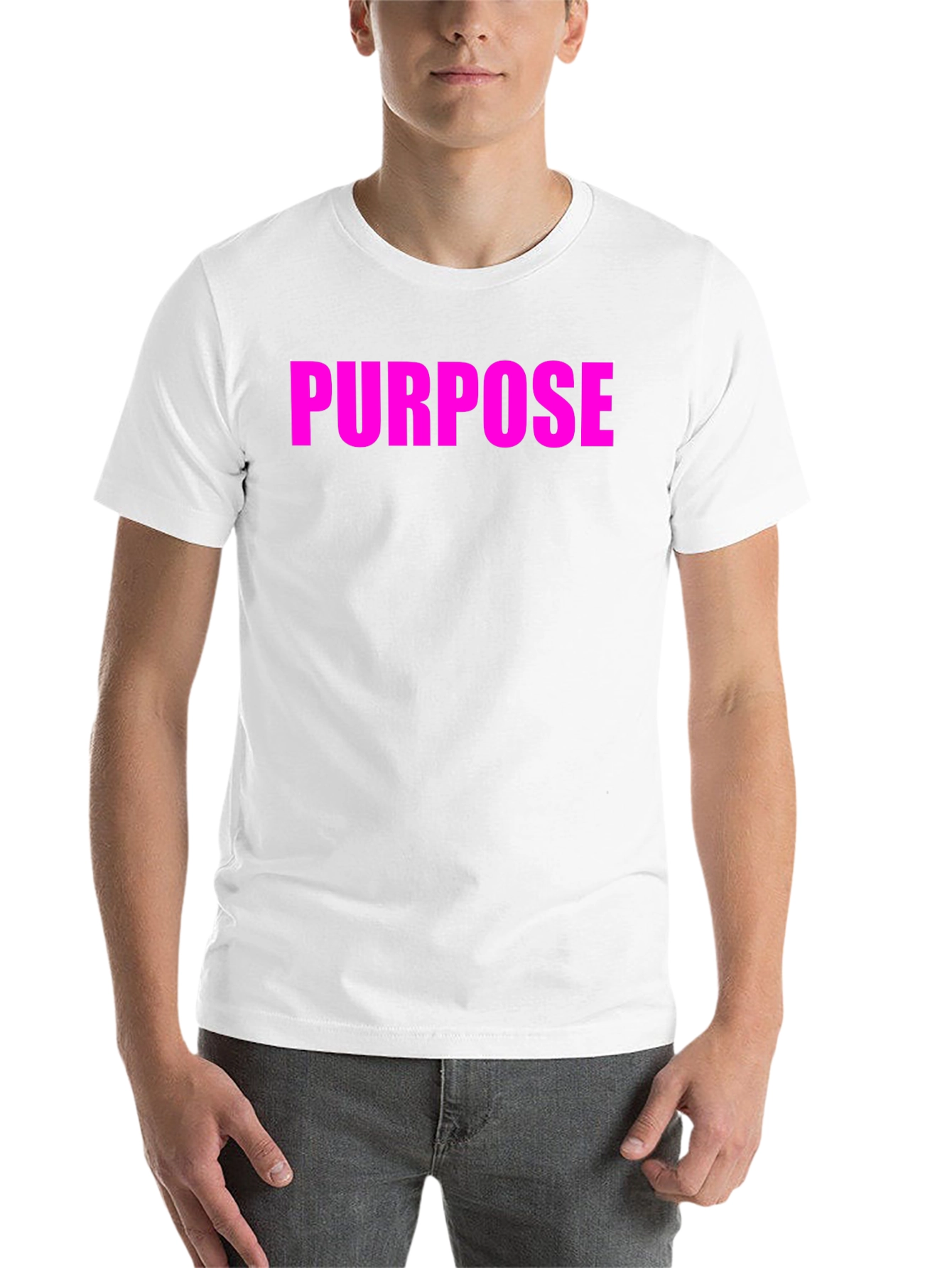 Black Purpose Tee - Bold Statement T-Shirt view 14