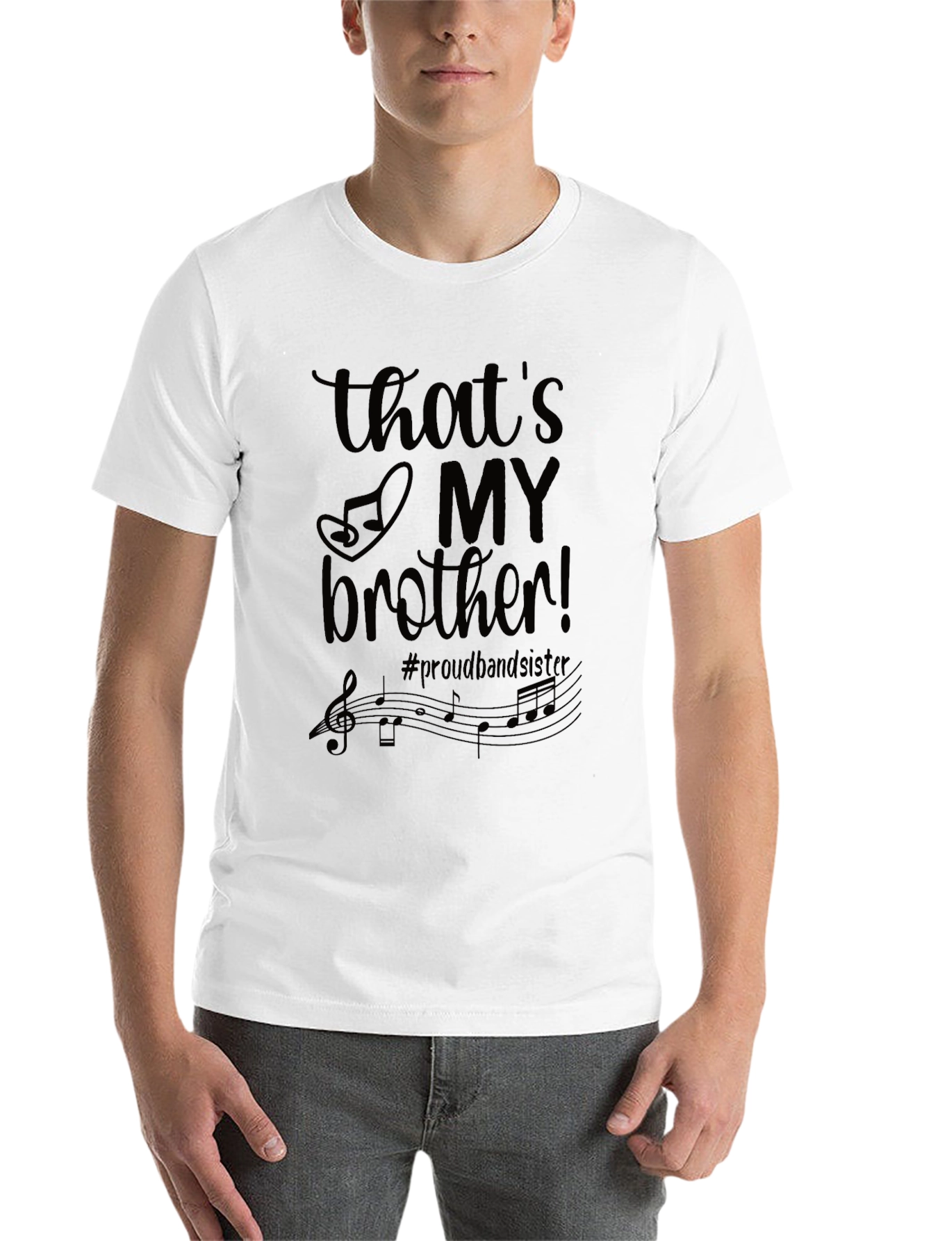Black That's My Brother Band Sister Graphic Tee view 14