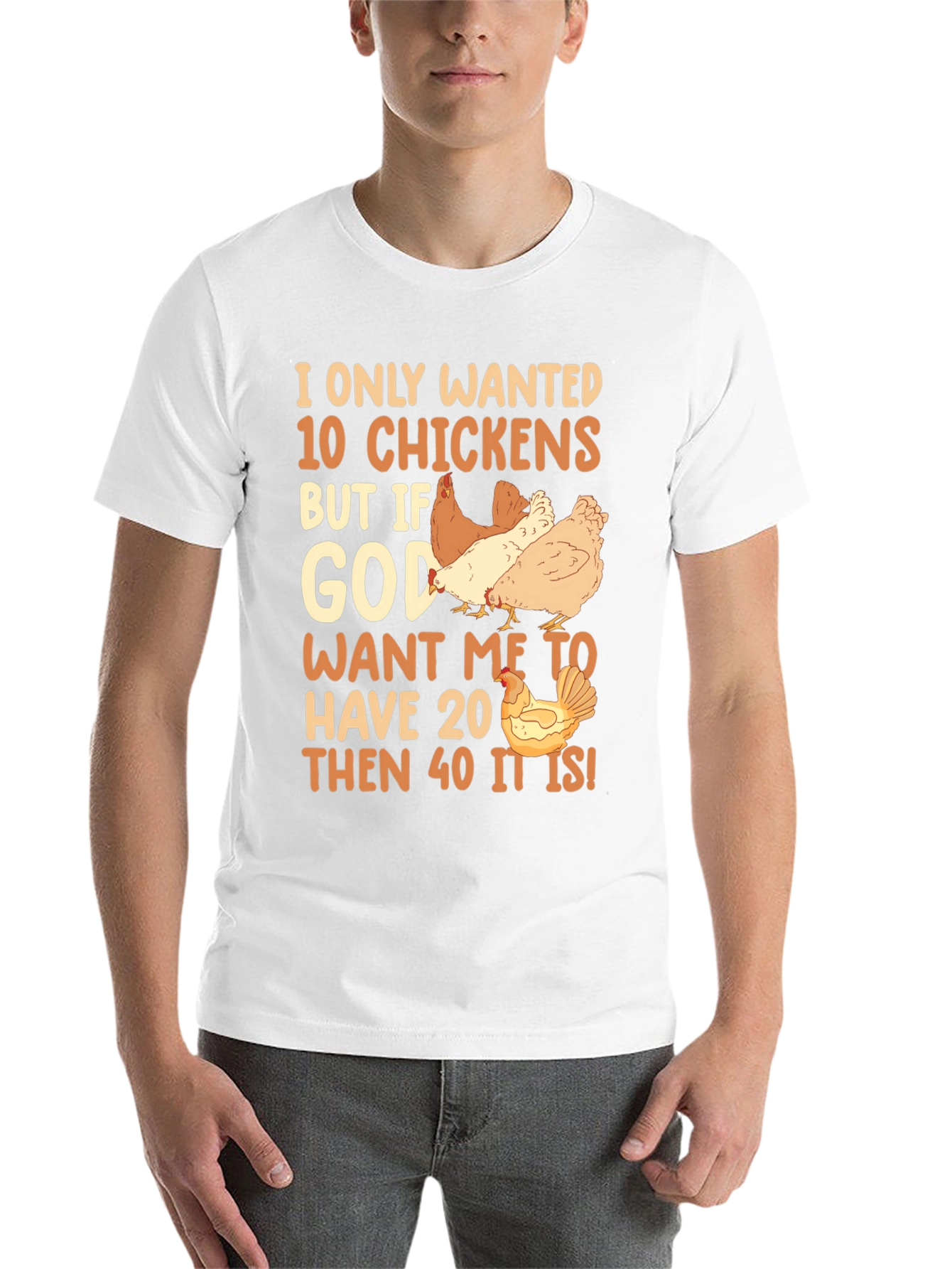 Black I Only Wanted 10 Chickens Graphic Tee view 14