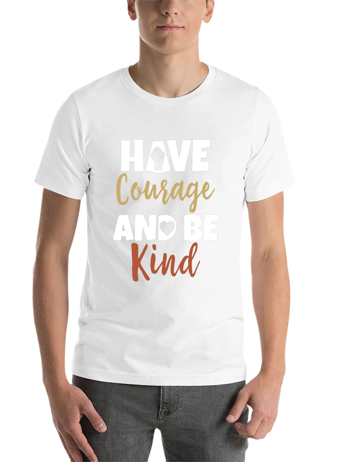 Black Courage and Kindness Graphic Tee view 14