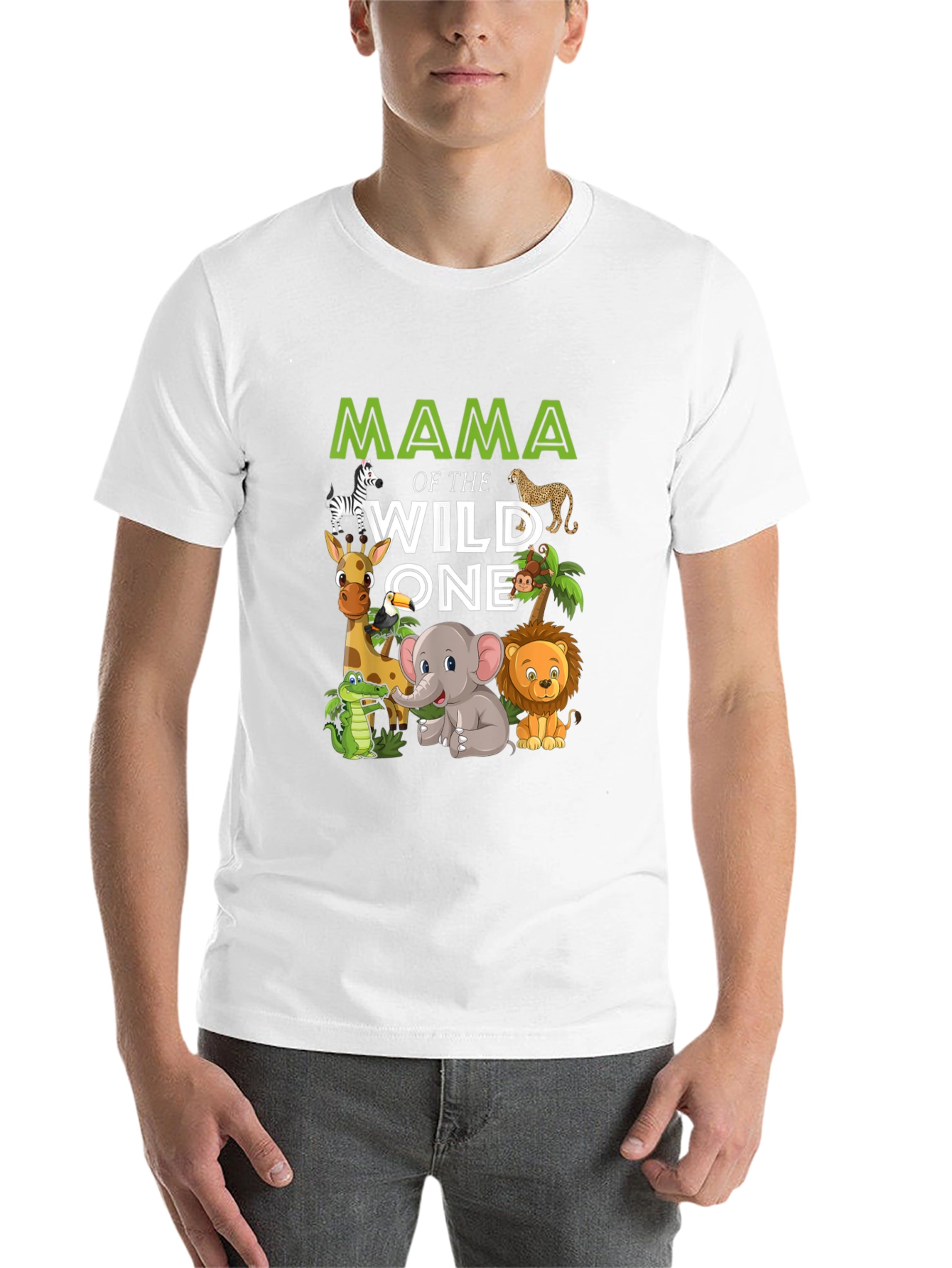 Black Mama of the Wild One Safari Animal T-Shirt view 14