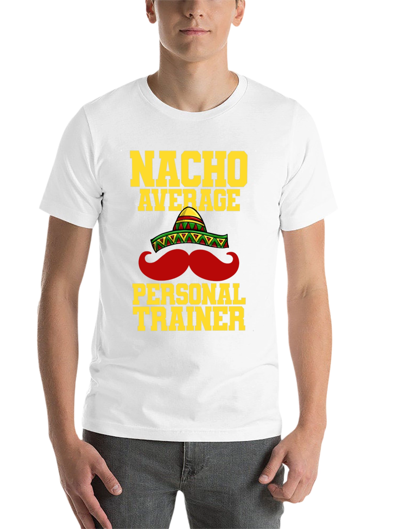 Black Nacho Average Personal Trainer Funny T-Shirt view 14