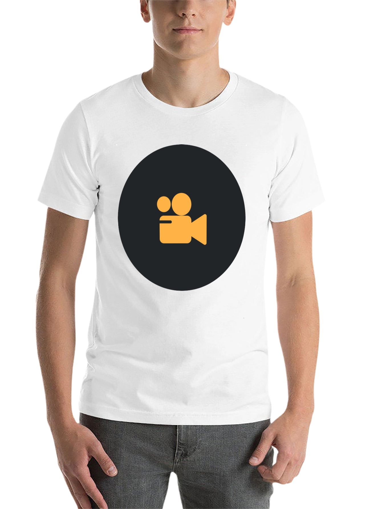 Black Retro Film Camera Black T-Shirt view 14