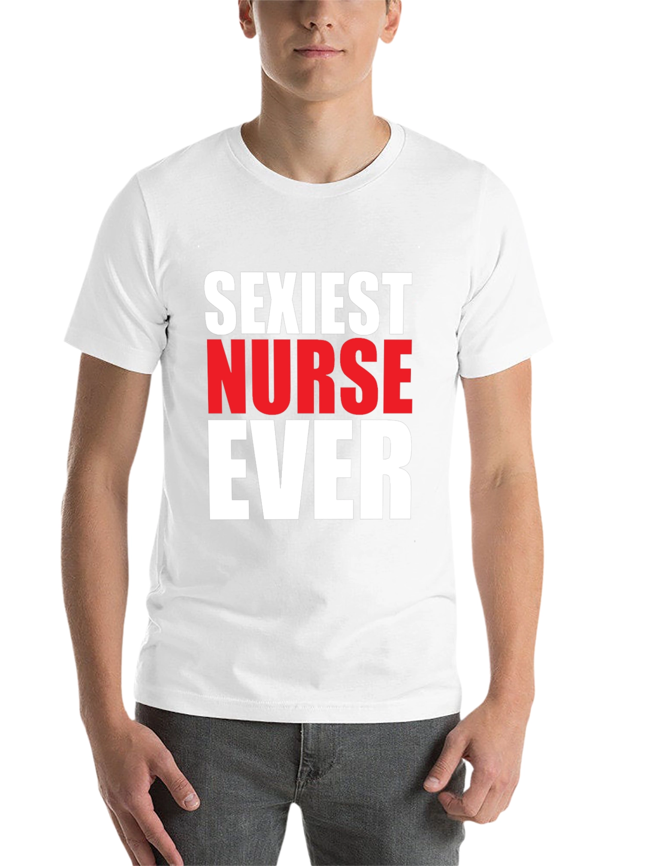 Black Sexiest Nurse Ever Graphic Tee - Black Cotton view 14