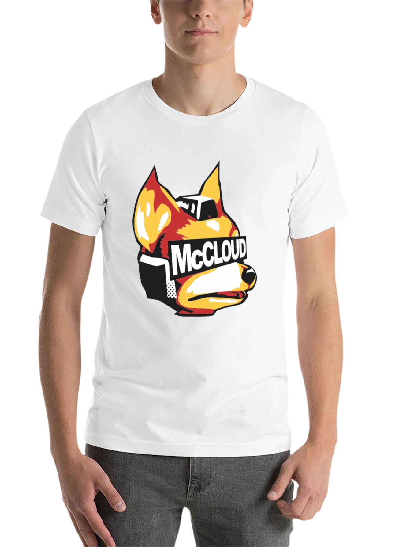 Black McCloud Fox Graphic Black T-Shirt view 14
