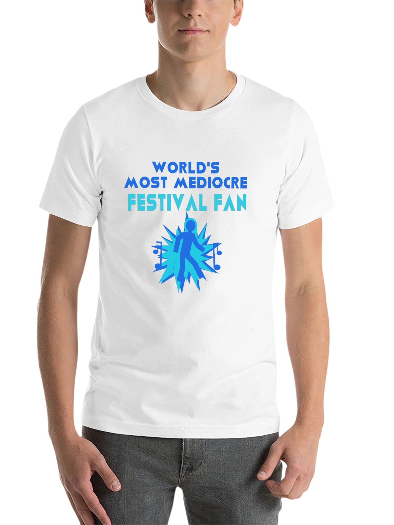 Black Mediocre Festival Fan T-Shirt - Music Lover Tee view 14