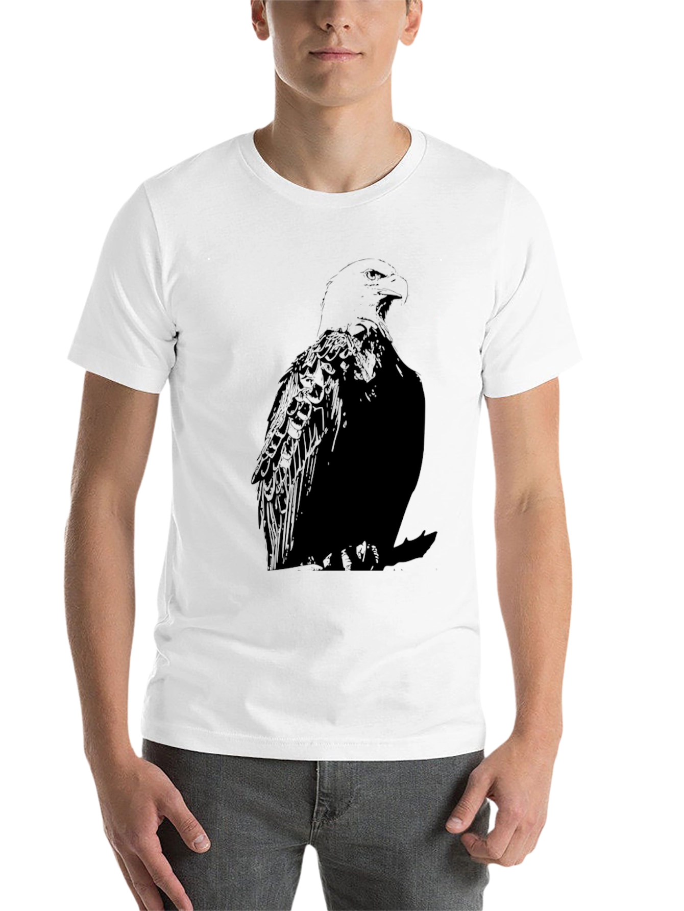 Black Black Eagle Graphic Tee - Men's Style view 14