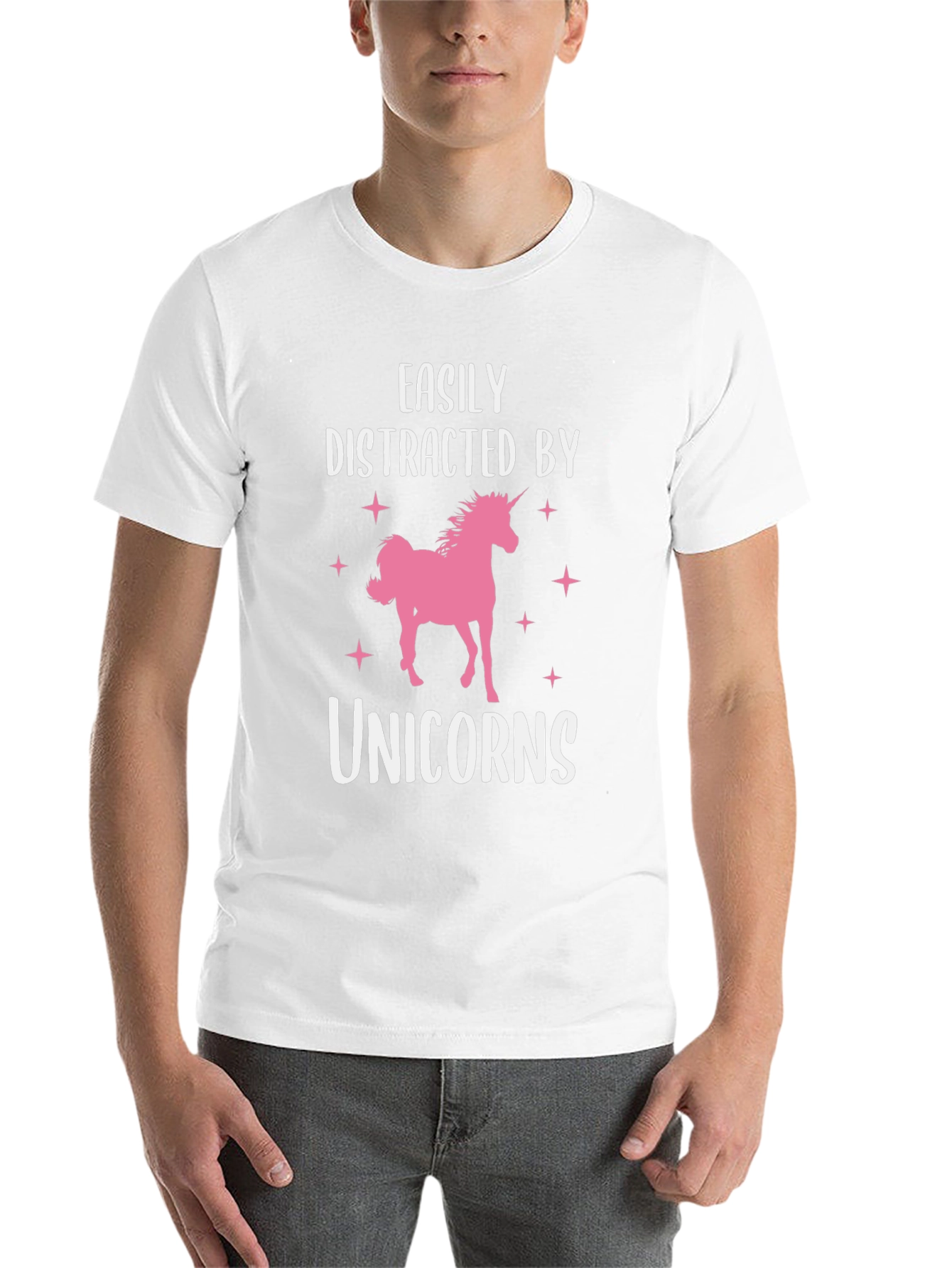 Black Easily Distracted by Unicorns Graphic Tee view 14