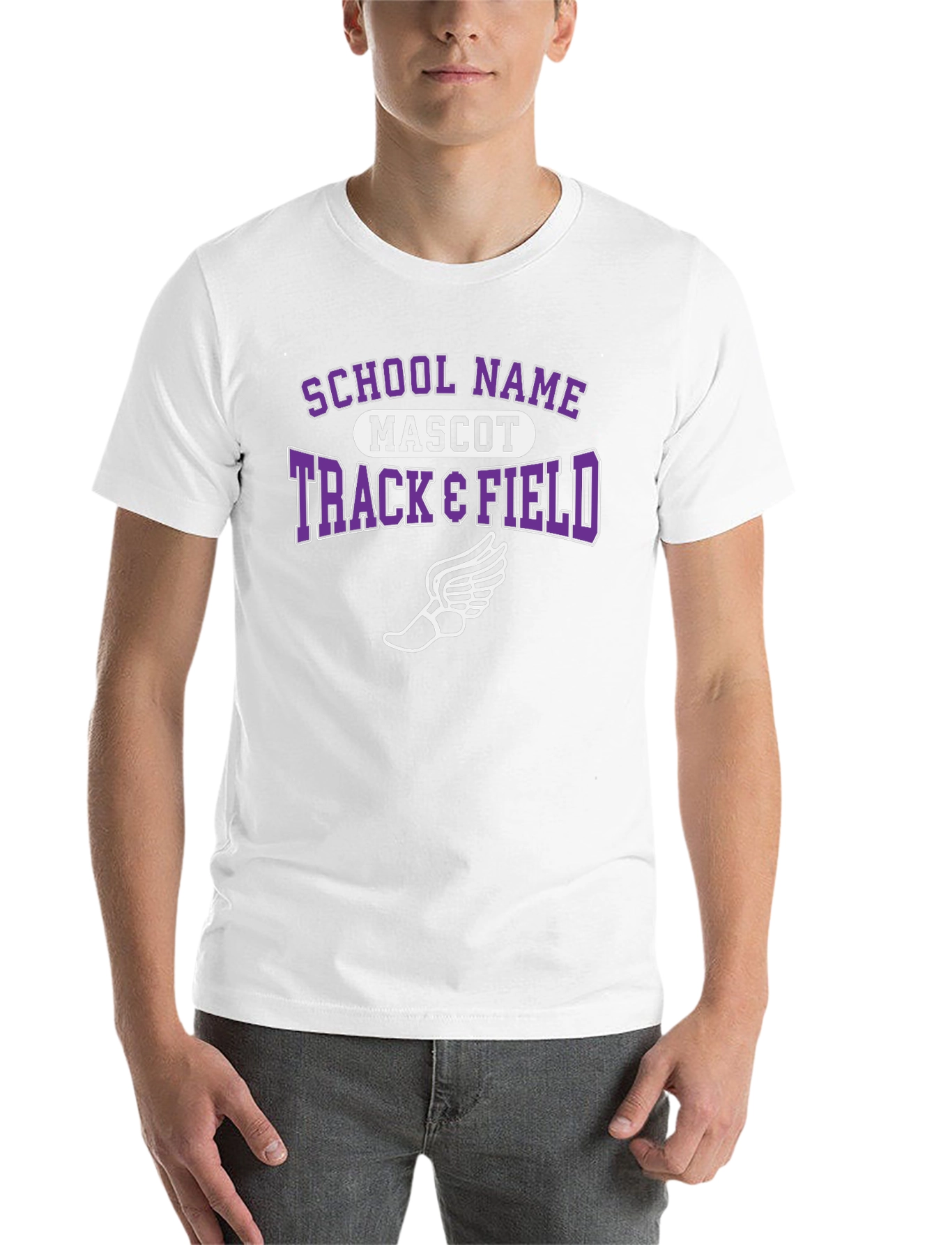 Track & Field T-Shirt - School Mascot Tee - 14