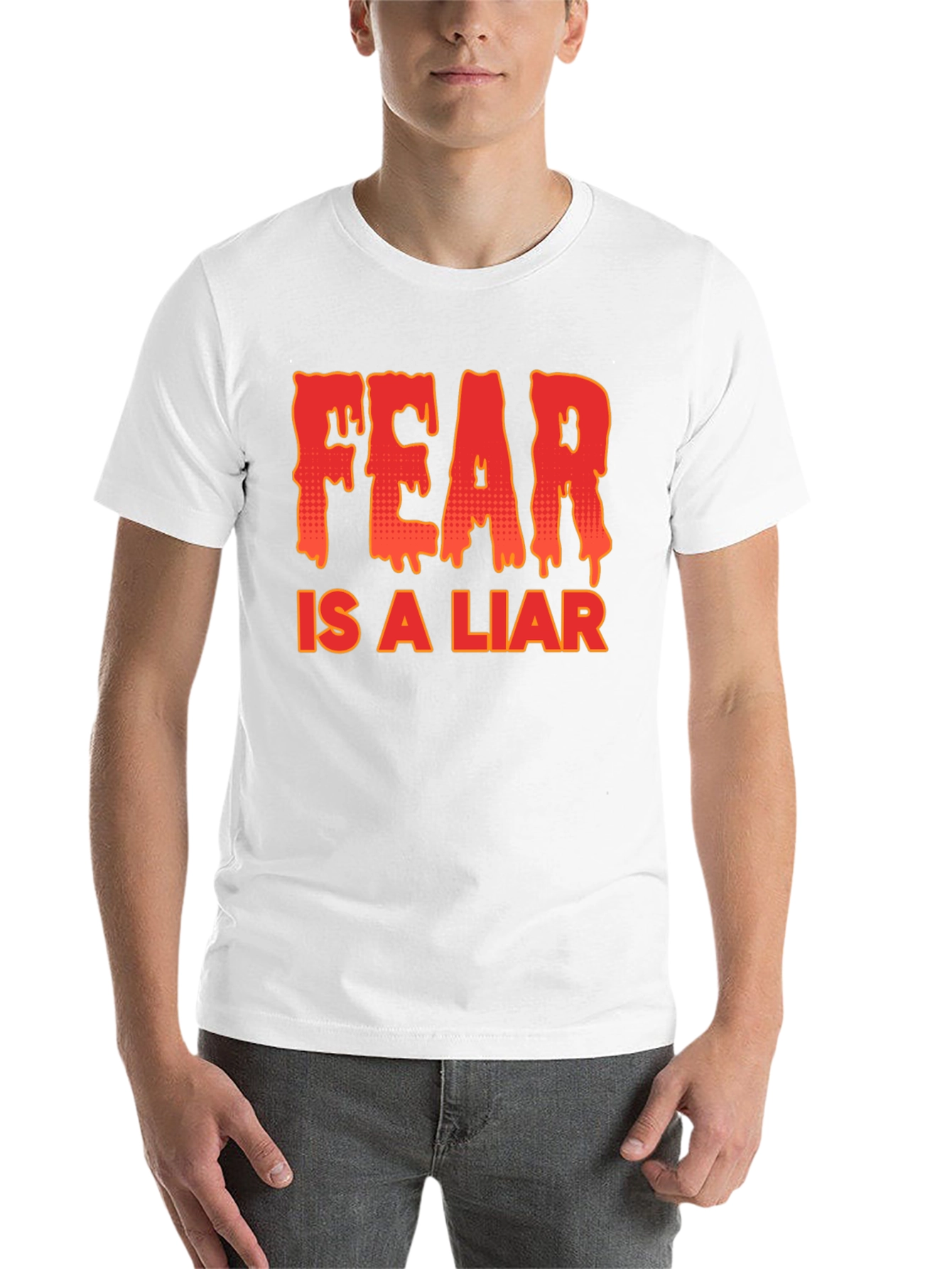 Black Fear is a Liar Graphic T-Shirt view 14