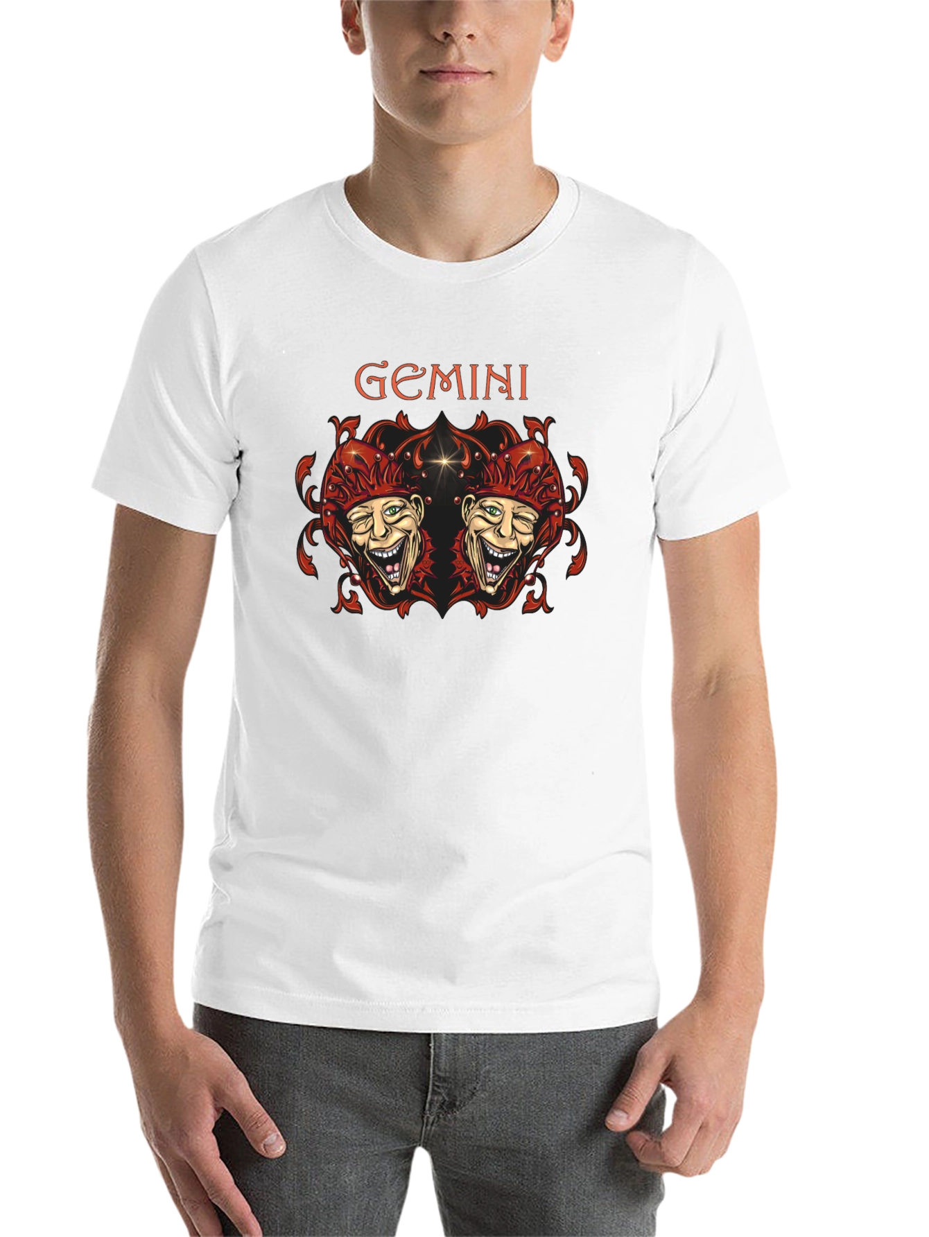 Gemini Twin Joker Graphic Tee - Black - 14