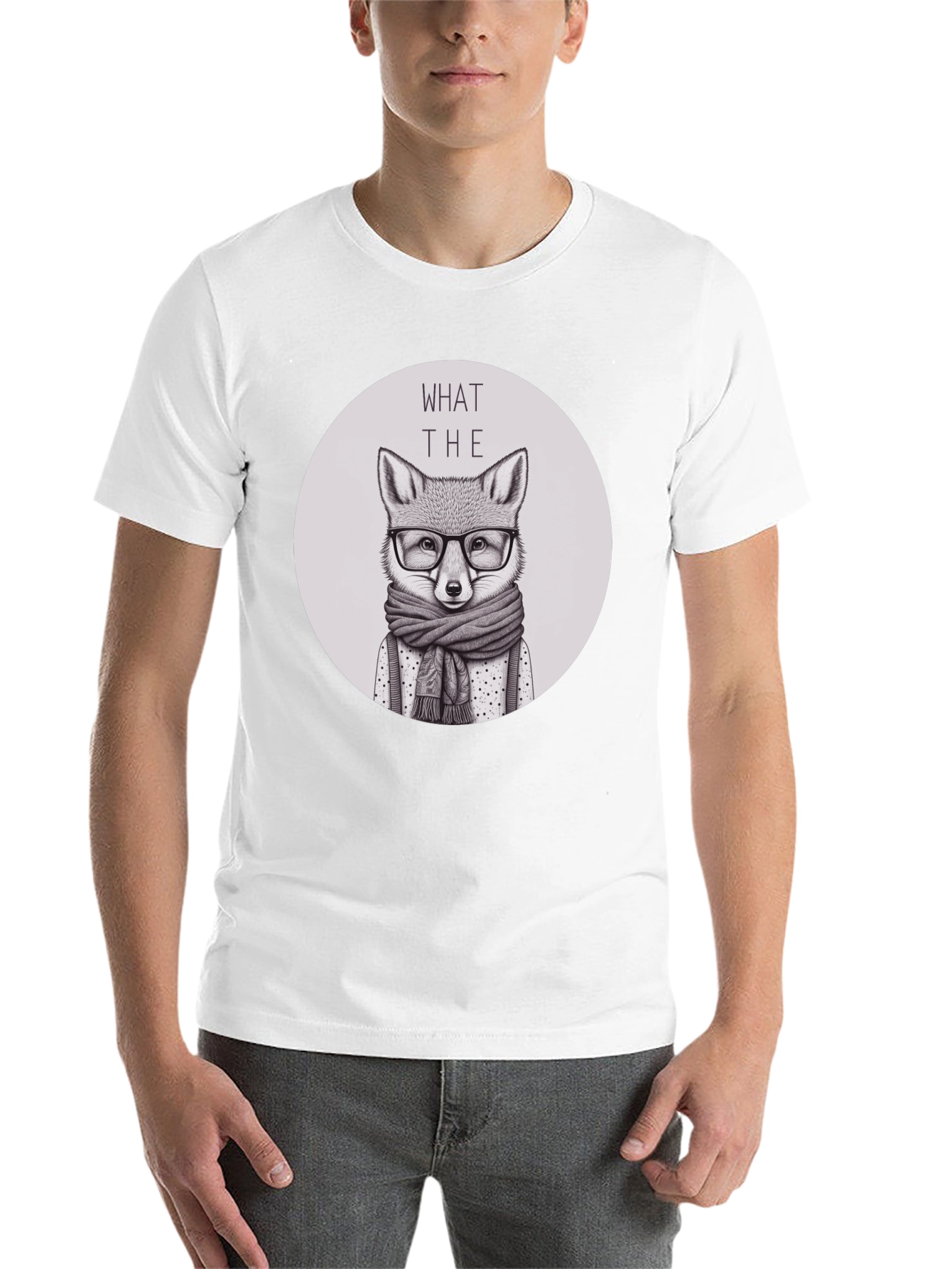 Black What the Fox T-Shirt - Novelty Animal Tee view 14