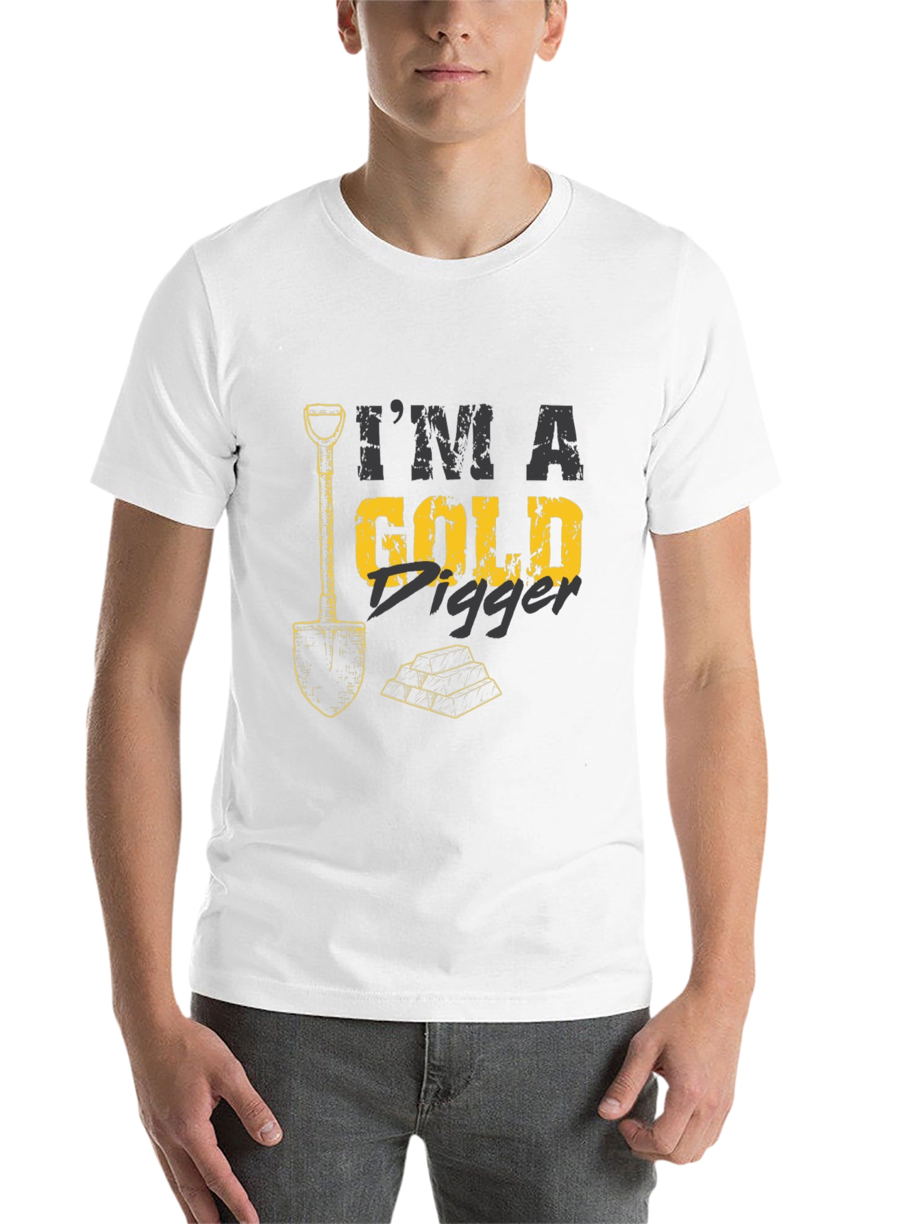 Black I'm A Gold Digger Black T-Shirt view 14
