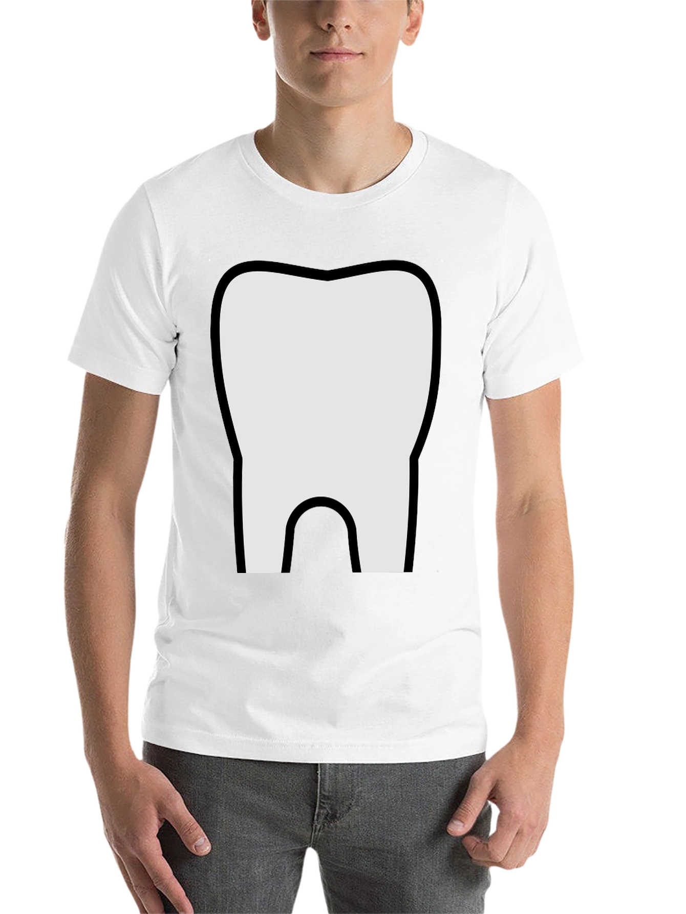 Black Tooth Graphic T-Shirt - Novelty Dental Tee view 14