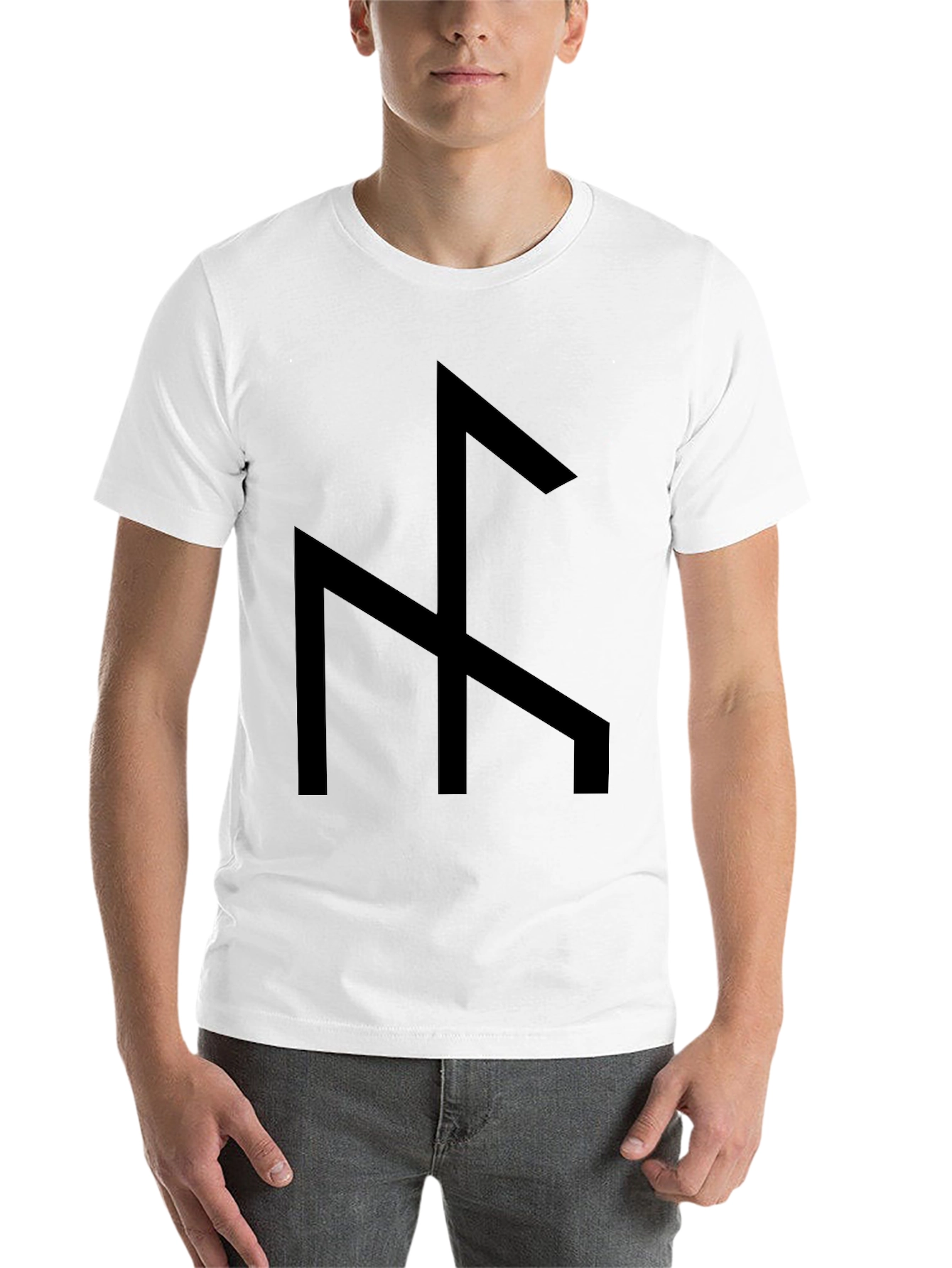 Black Black T-Shirt with Bold Graphic view 14