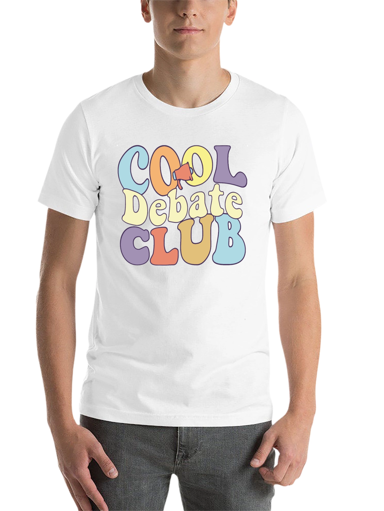 Black Cool Debate Club Black T-Shirt view 14