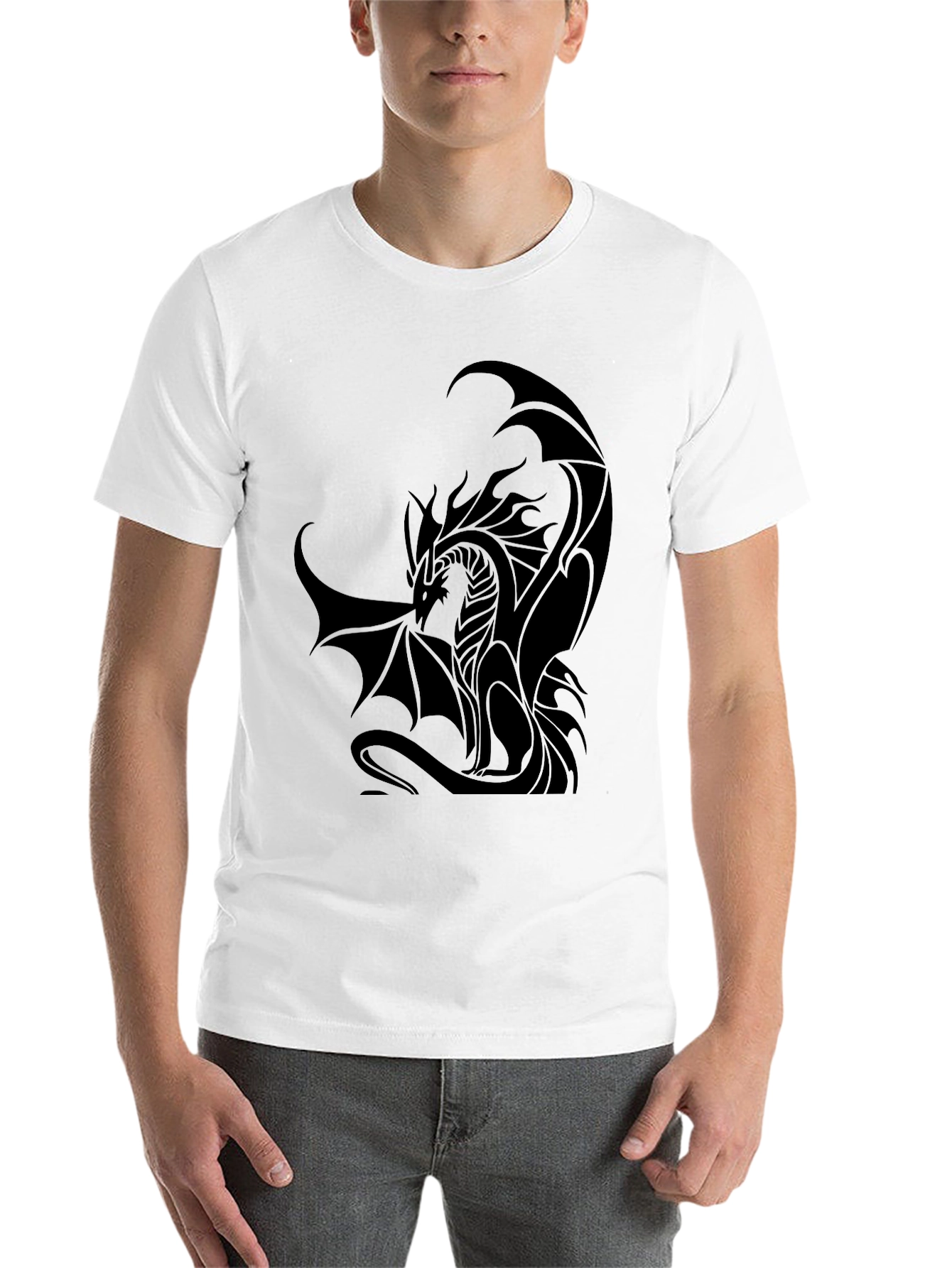 Black Dragon Graphic Black T-Shirt view 14