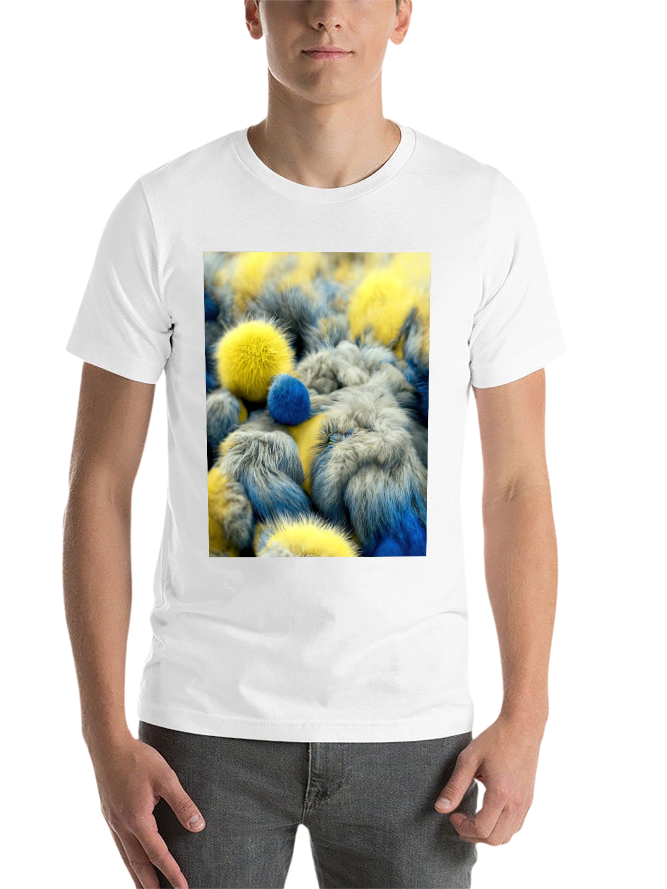 Black Fluffy Pom-Pom T-Shirt view 14