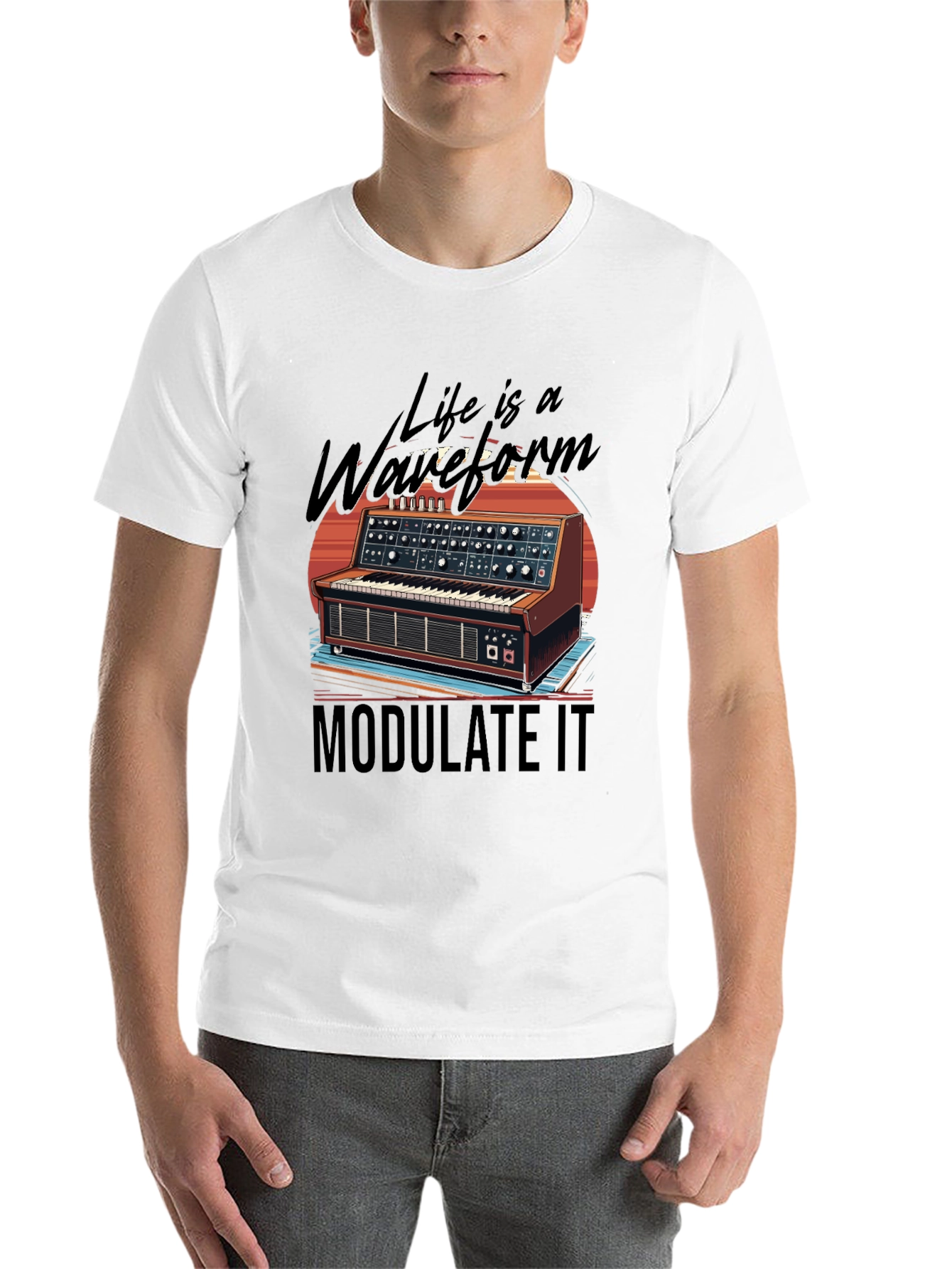 Black Life is a Waveform T-Shirt view 14