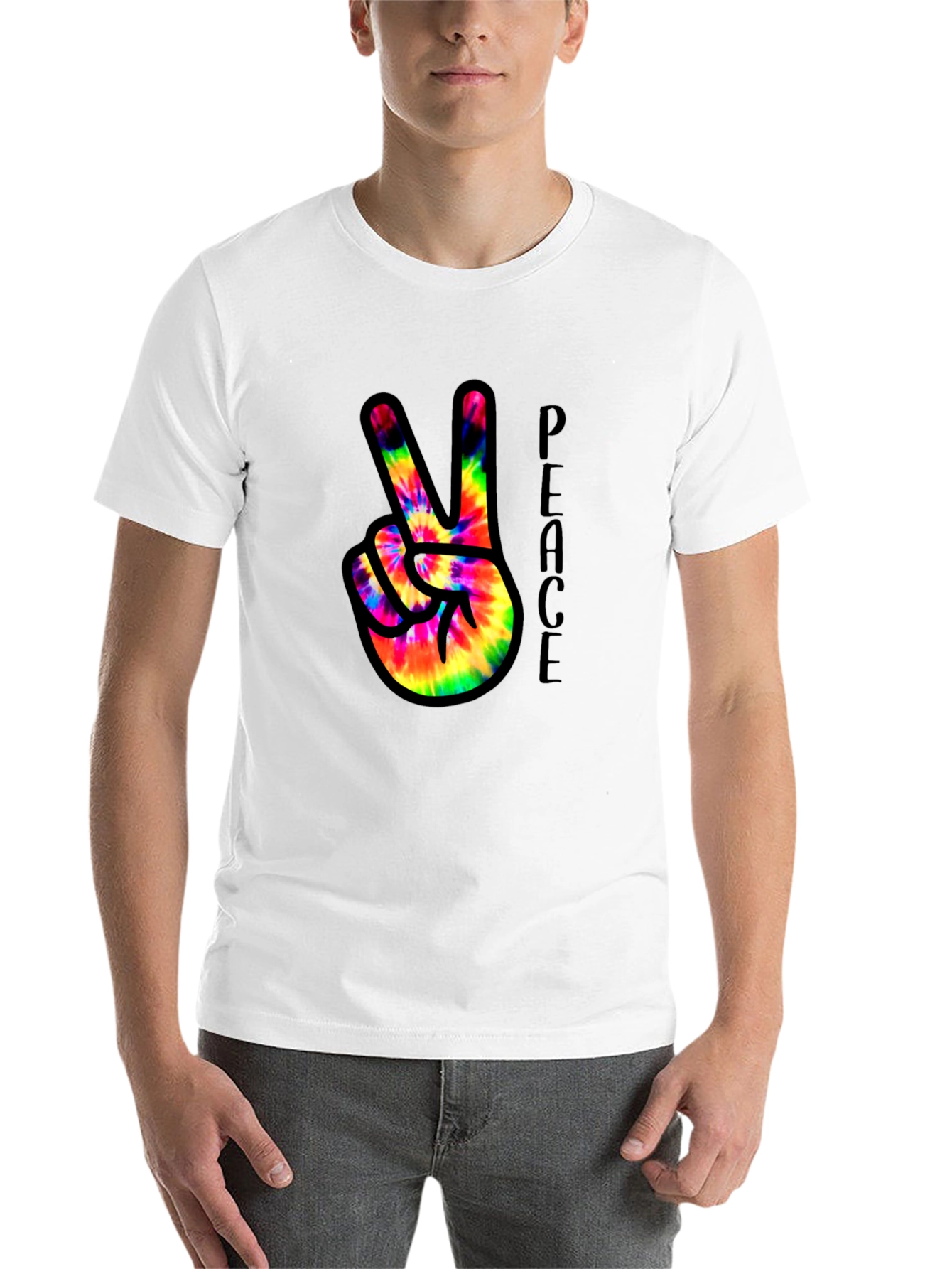 Peace Sign Tie-Dye T-Shirt - 14