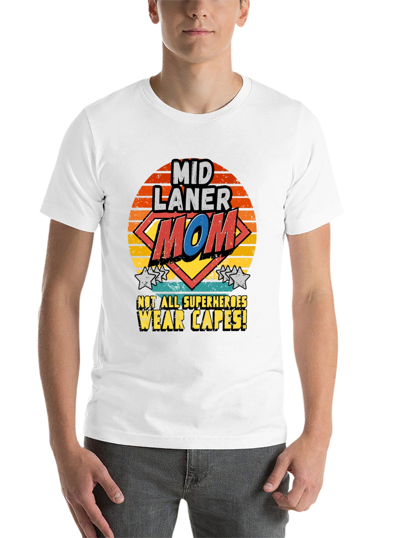 Mid Laner Mom T-Shirt - Super Hero Tee - 14