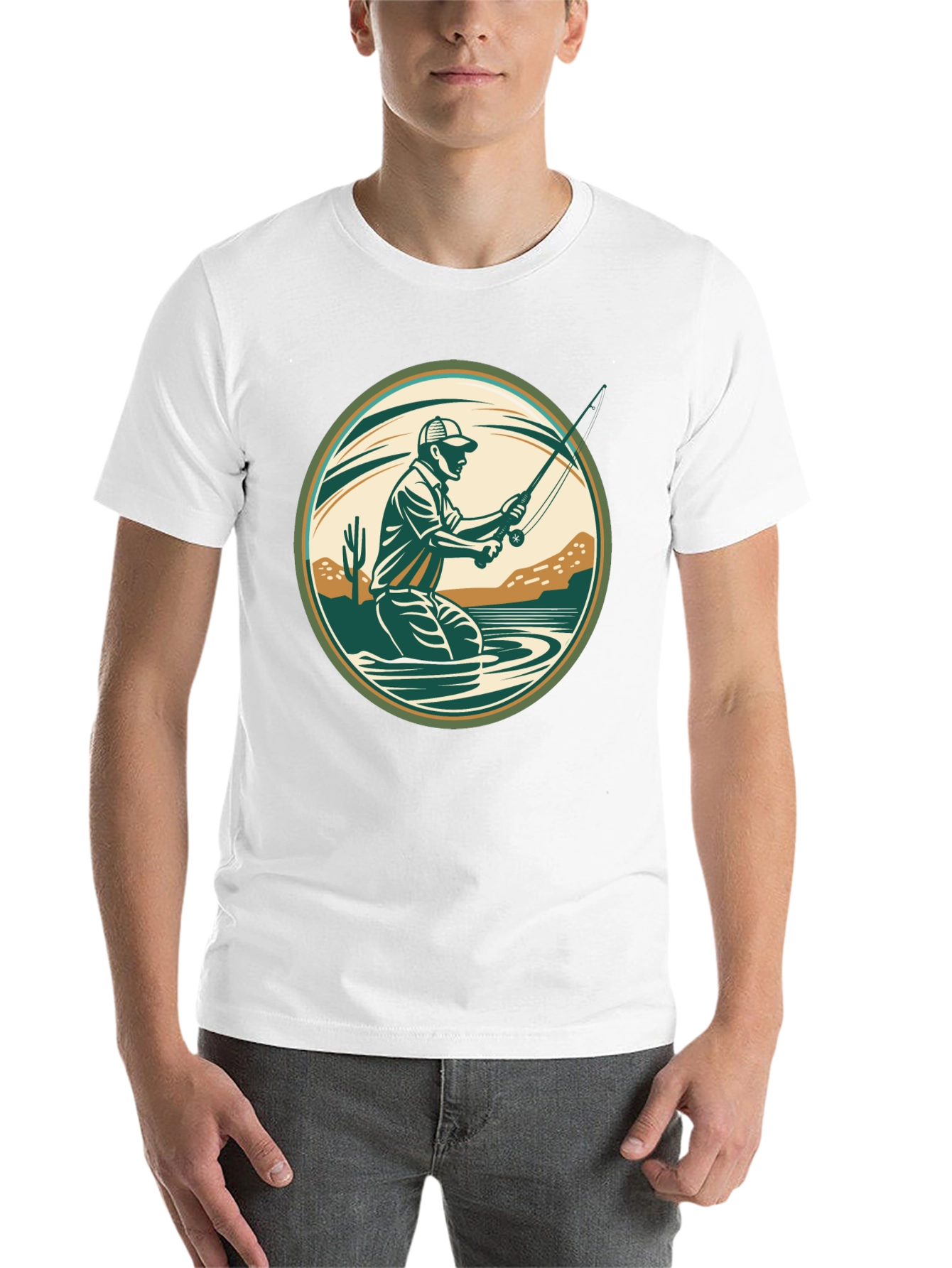 Black Fishing T-Shirt - Outdoor Adventure Design view 14