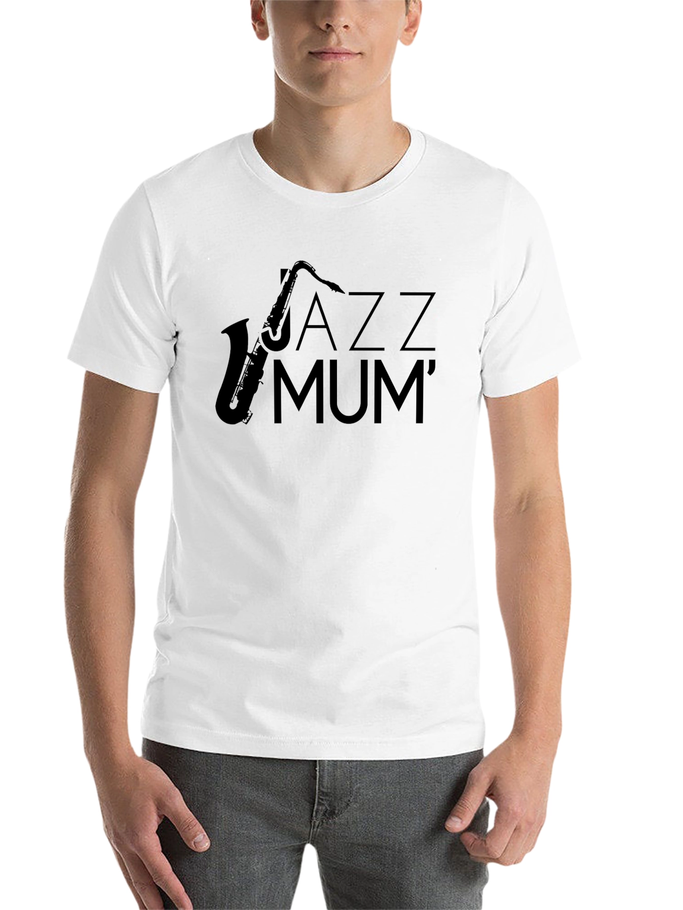 Black Jazz Mum Black T-Shirt - Stylish Music Lover Apparel view 14
