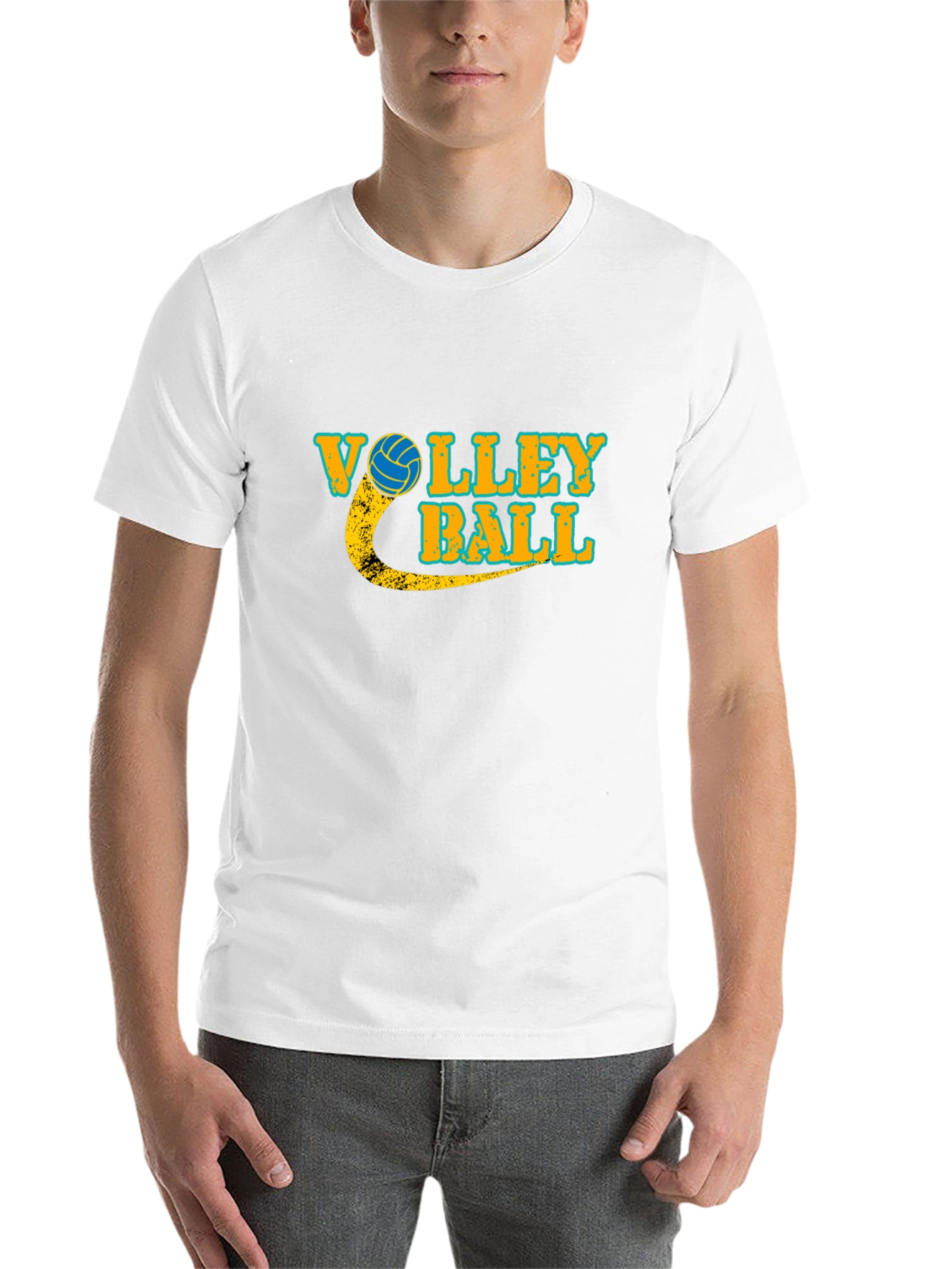 Black Volleyball Graphic Tee - Sporty Unisex T-Shirt view 14
