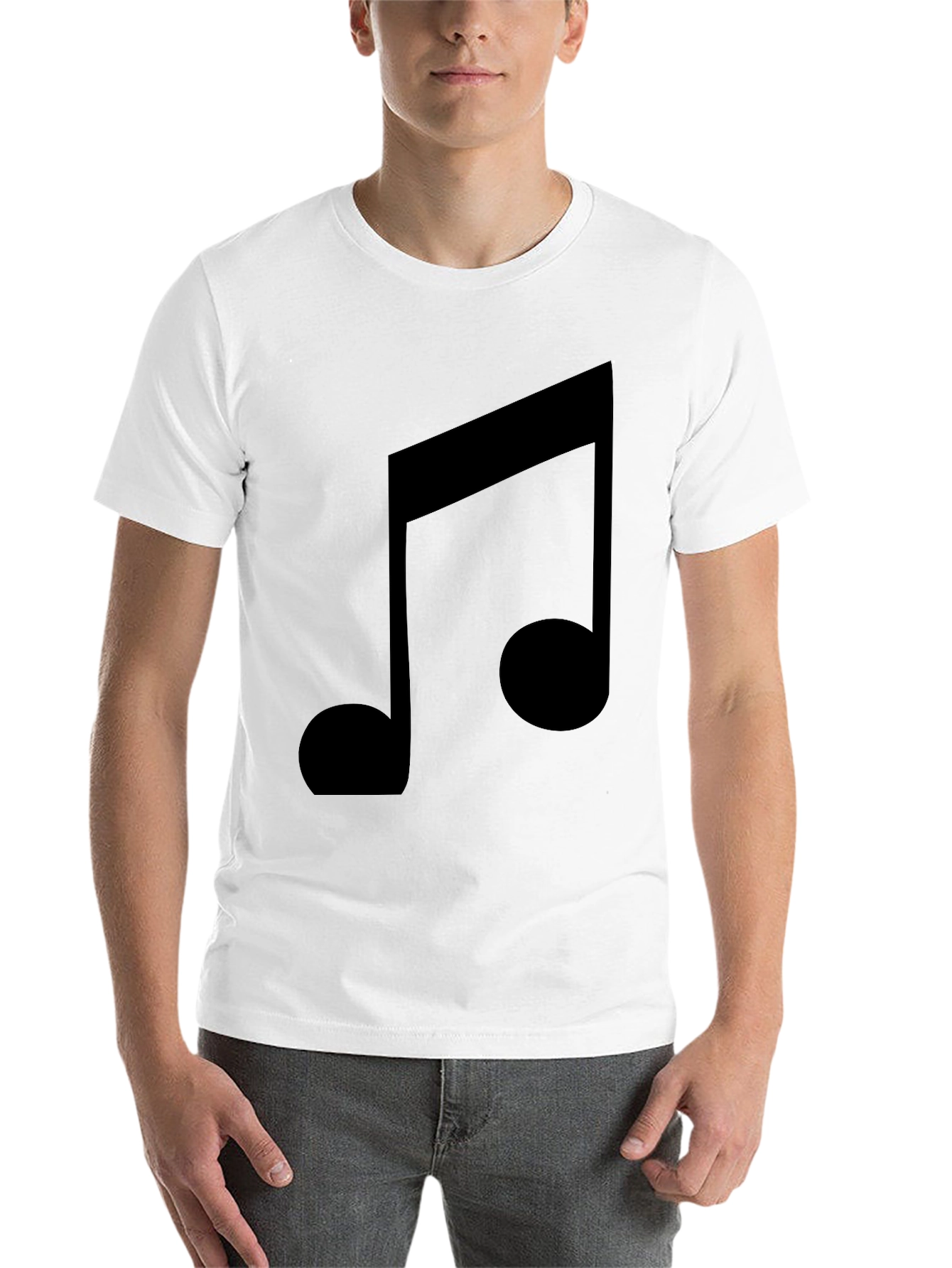 Black Musical Note Graphic Black T-Shirt view 14