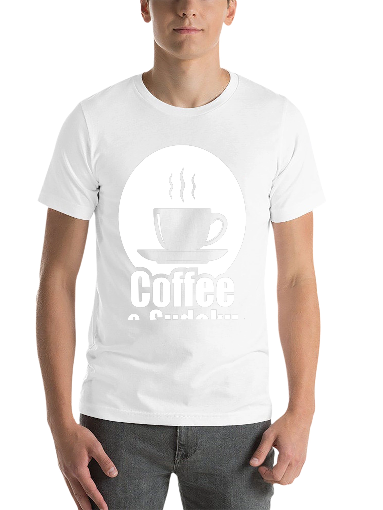 Black Coffee & Sudoku Graphic Tee view 14