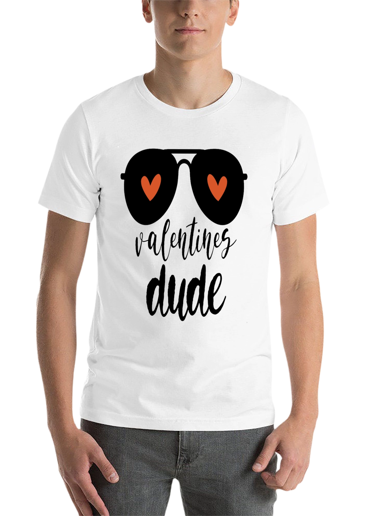 Black Valentine's Dude Graphic Tee - Black Casual Shirt view 14
