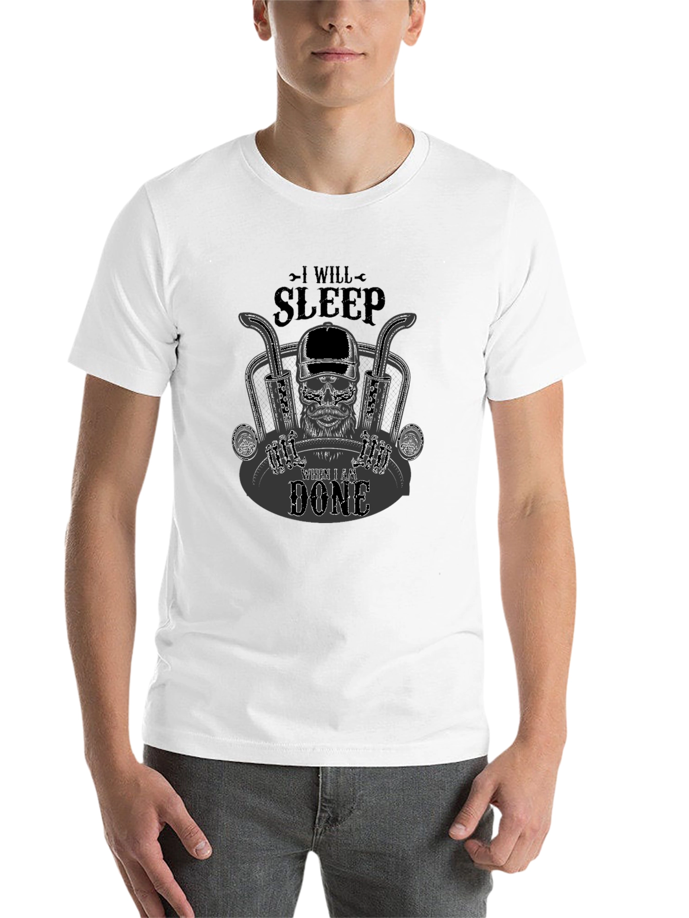 Black I Will Sleep When I Am Done T-Shirt view 14