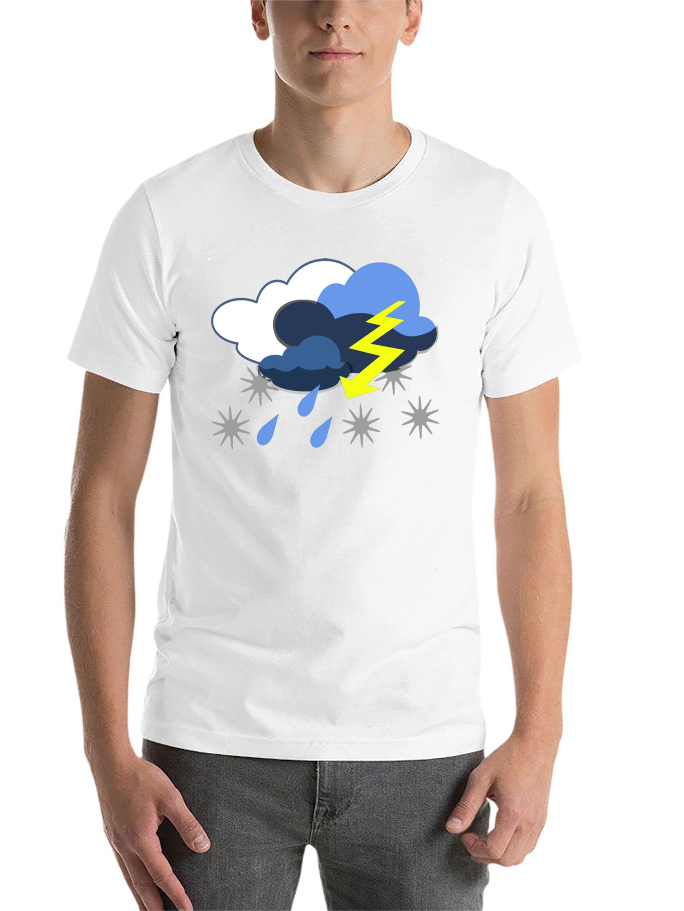 Black Stormy Weather Graphic Tee - Black T-Shirt view 14