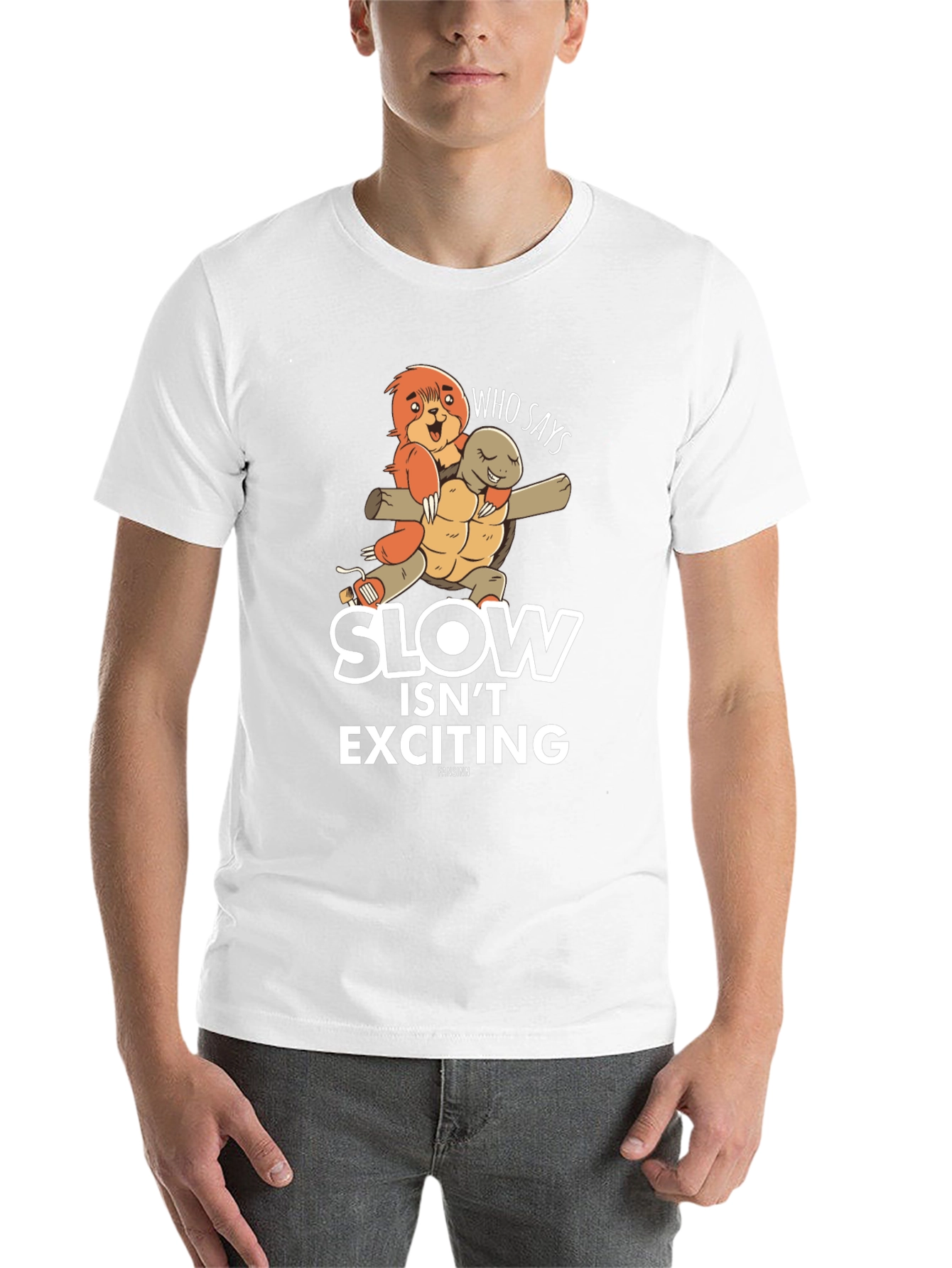 Black Slow Isn't Exciting T-Shirt view 14