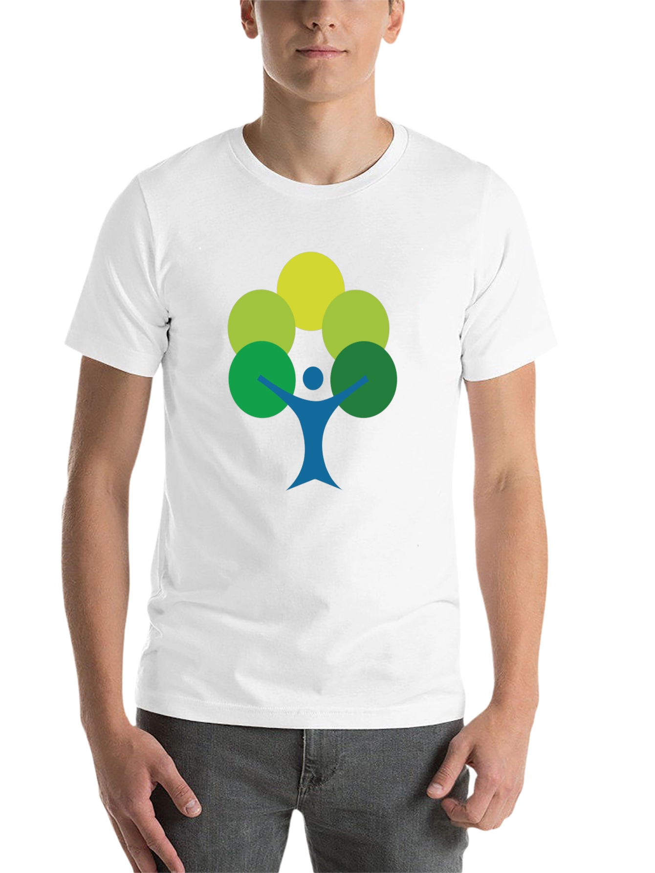 Black Eco-Friendly Tree Person Graphic Tee view 14
